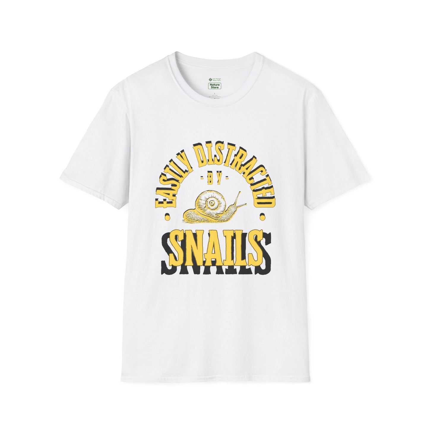 Unisex Softstyle T-Shirt, Distracted by Snails
