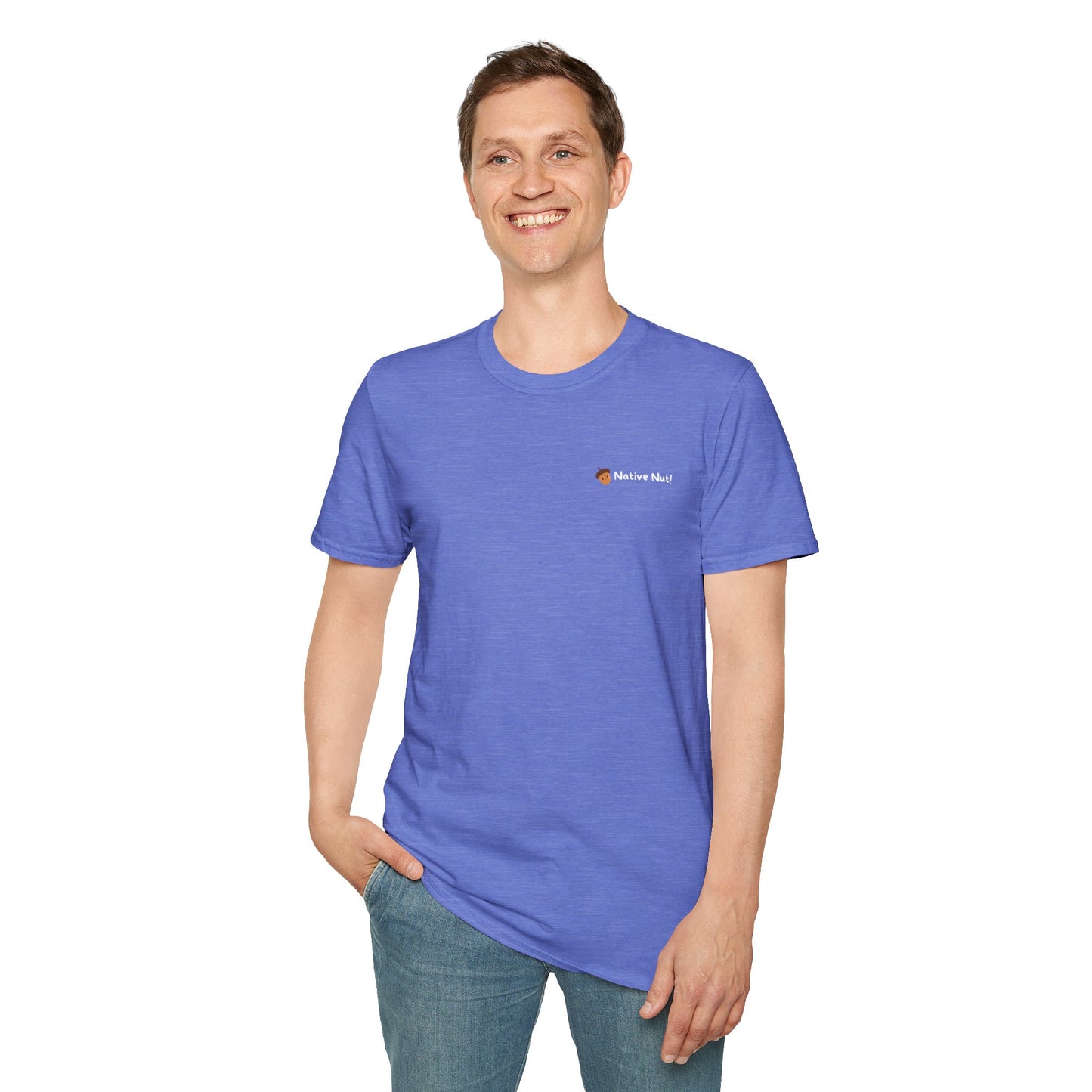 Unisex Softstyle T-Shirt, Native Nut! (Back)