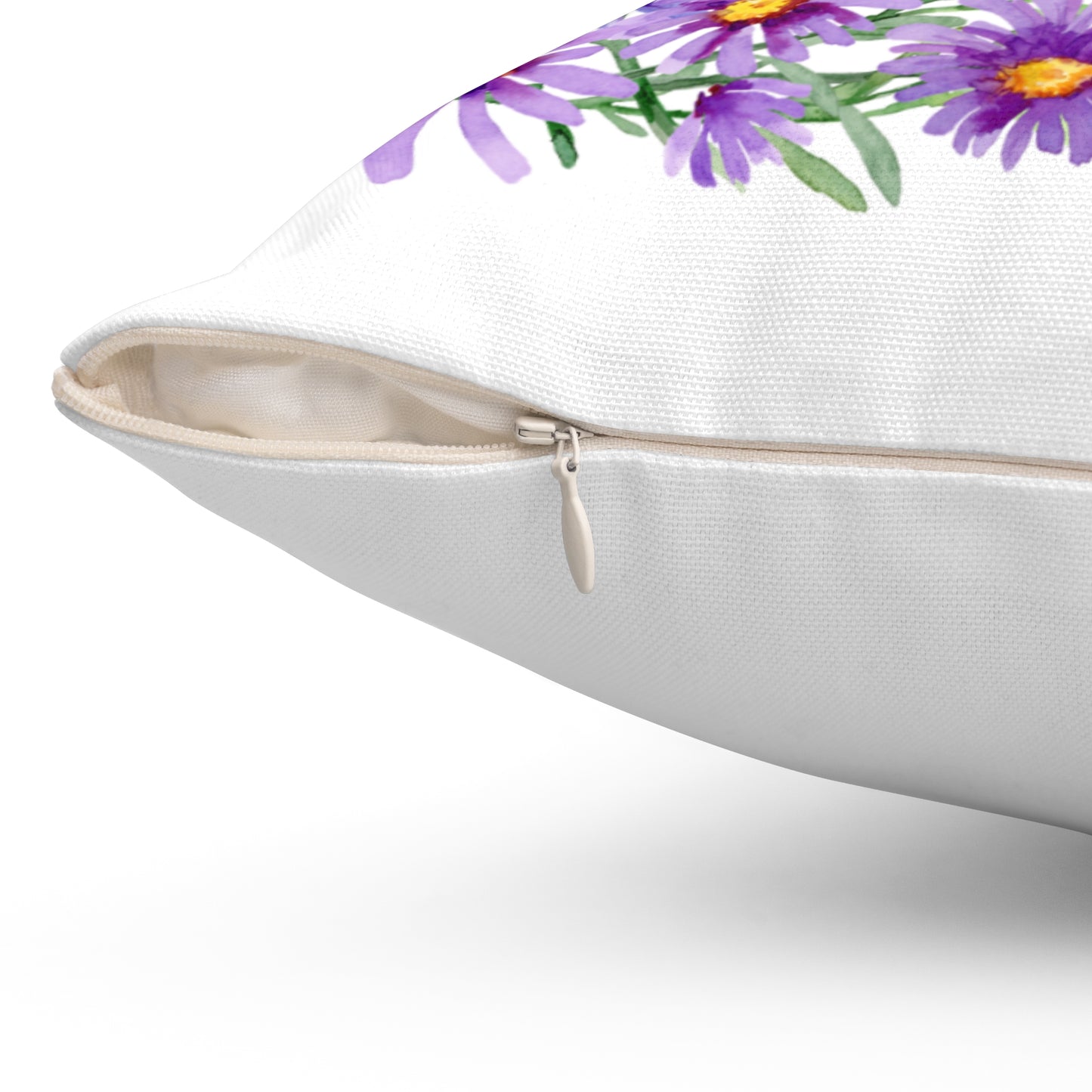 Pillow, Square, I Love Native Plants, Asters