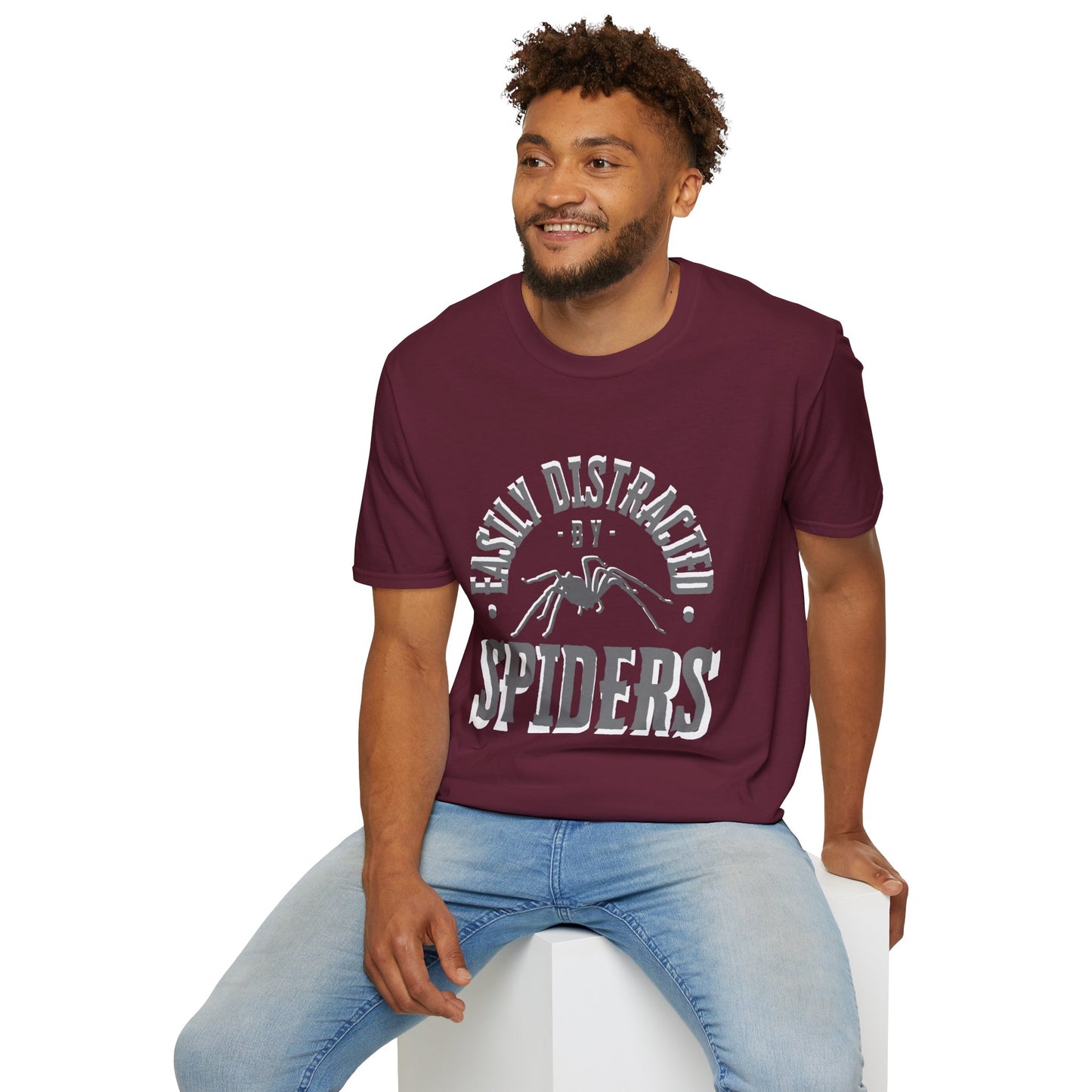 EastMichNatives T-Shirt, Distracted by Spiders