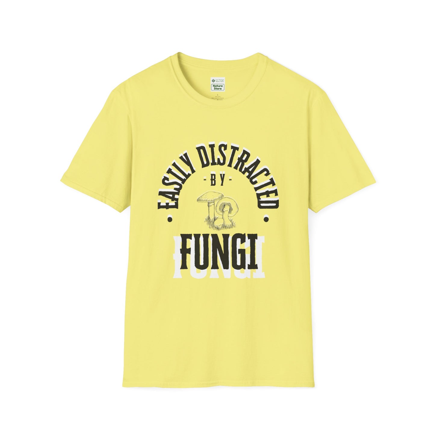 Unisex Softstyle T-Shirt, Distracted by Fungi