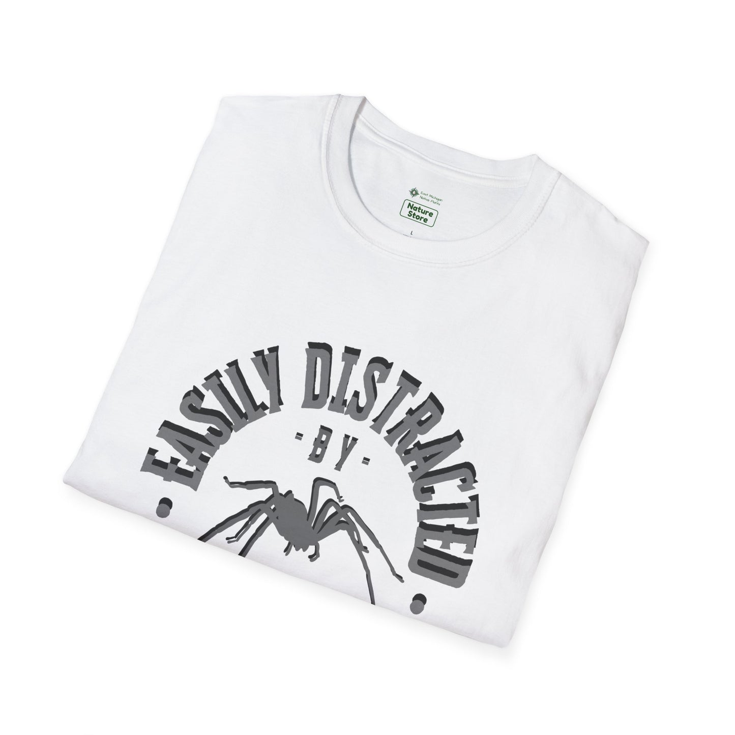 EastMichNatives T-Shirt, Distracted by Spiders