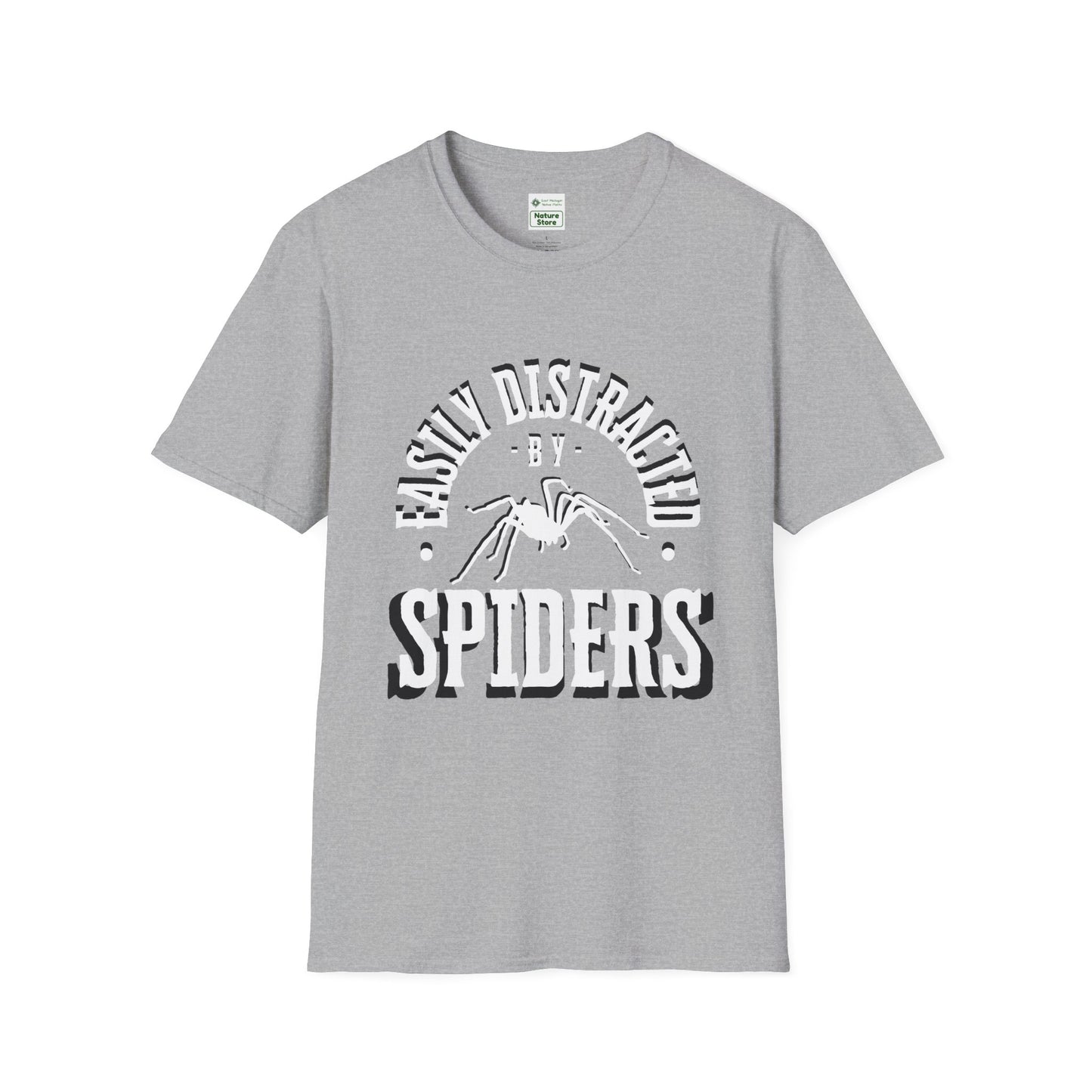 EastMichNatives T-Shirt, Distracted by Spiders