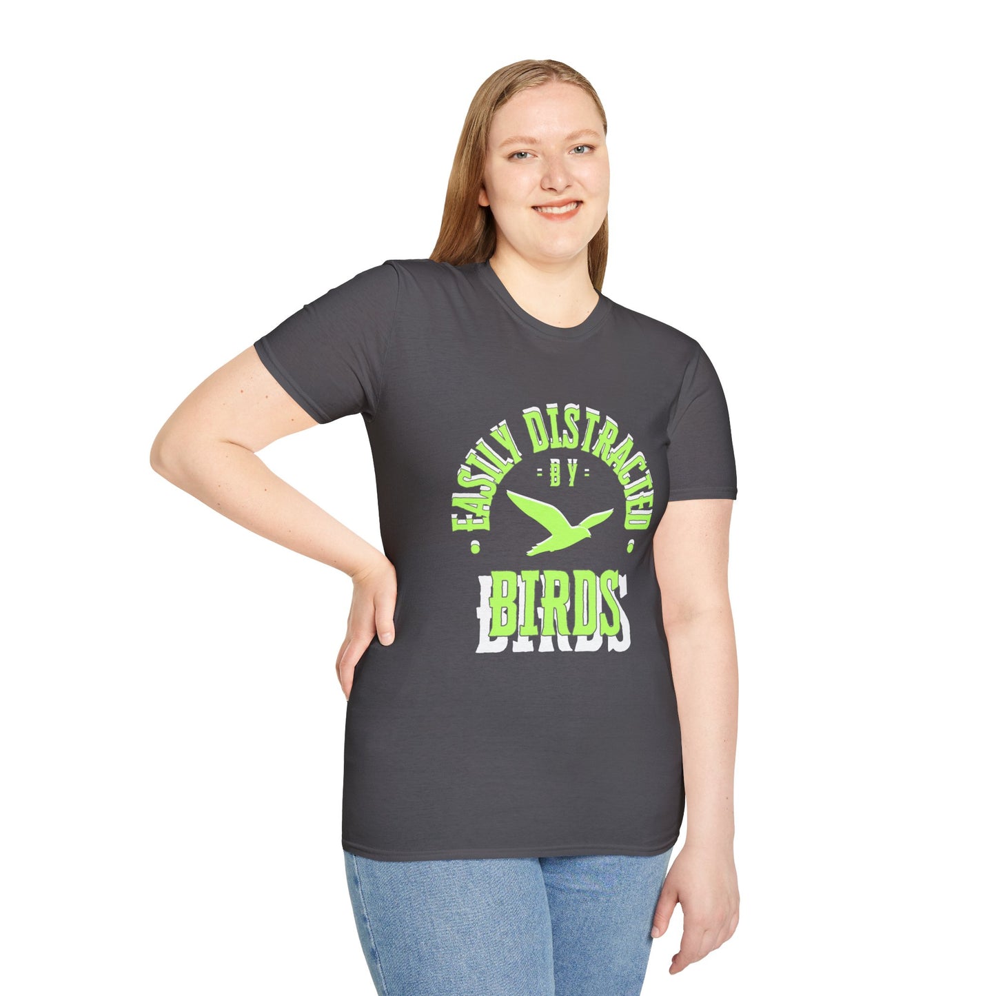 EastMichNatives T-Shirt, Distracted by Birds, Soaring