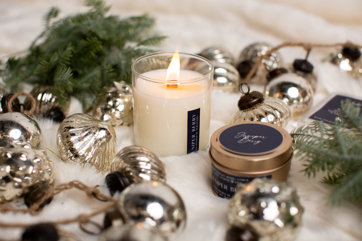 Juniper Berry Wooden Wick Candle