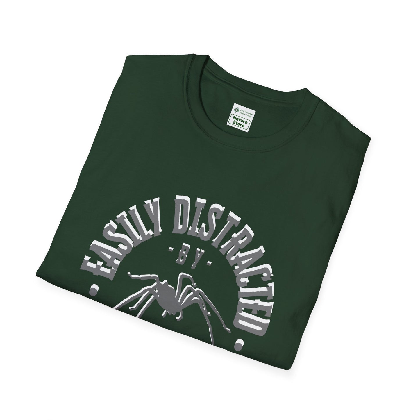 EastMichNatives T-Shirt, Distracted by Spiders