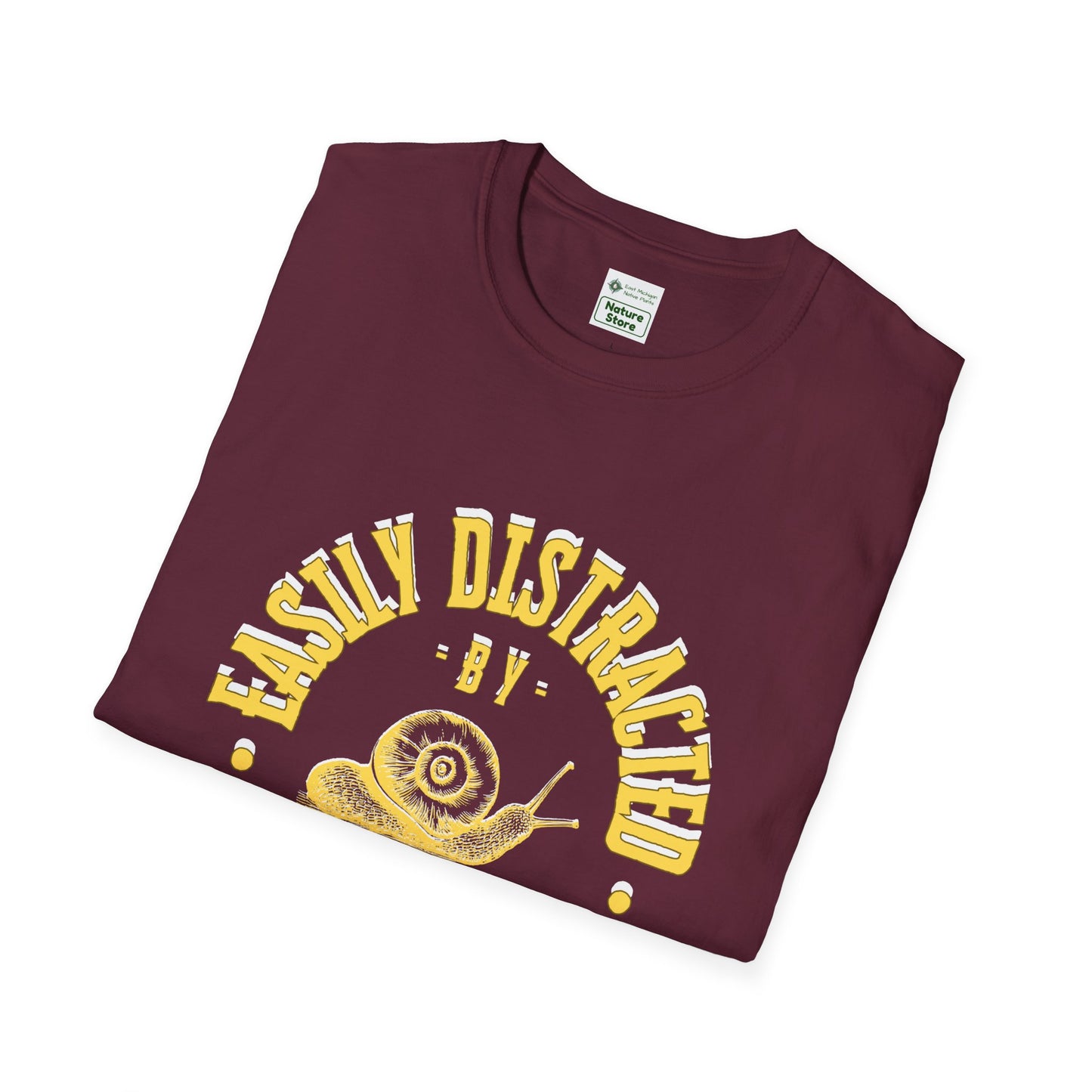Unisex Softstyle T-Shirt, Distracted by Snails