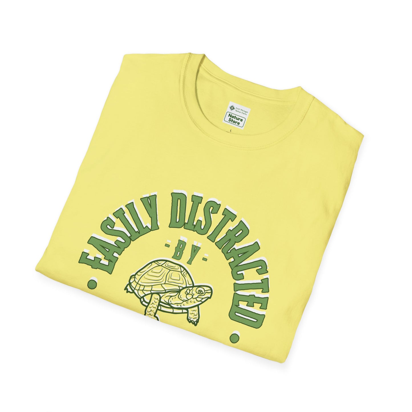 Unisex Softstyle T-Shirt, Distracted by Turtles