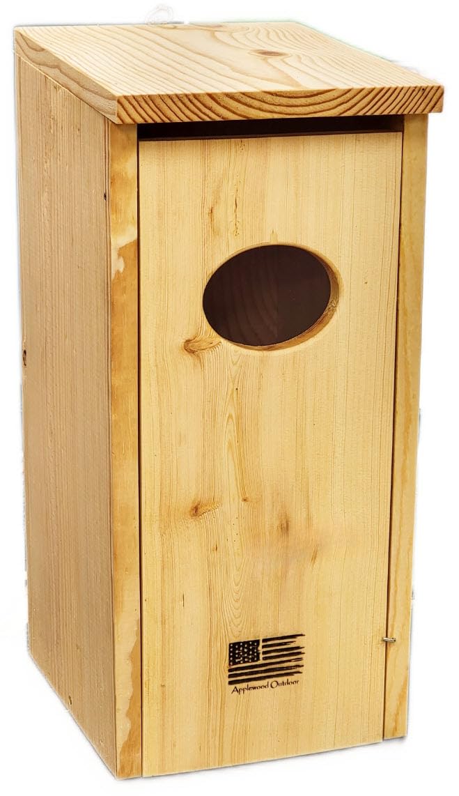 Made in USA, Premium Pine Wood Duck House, Ready to Install Nesting Box for Wood Ducks and Hooded Mergansers