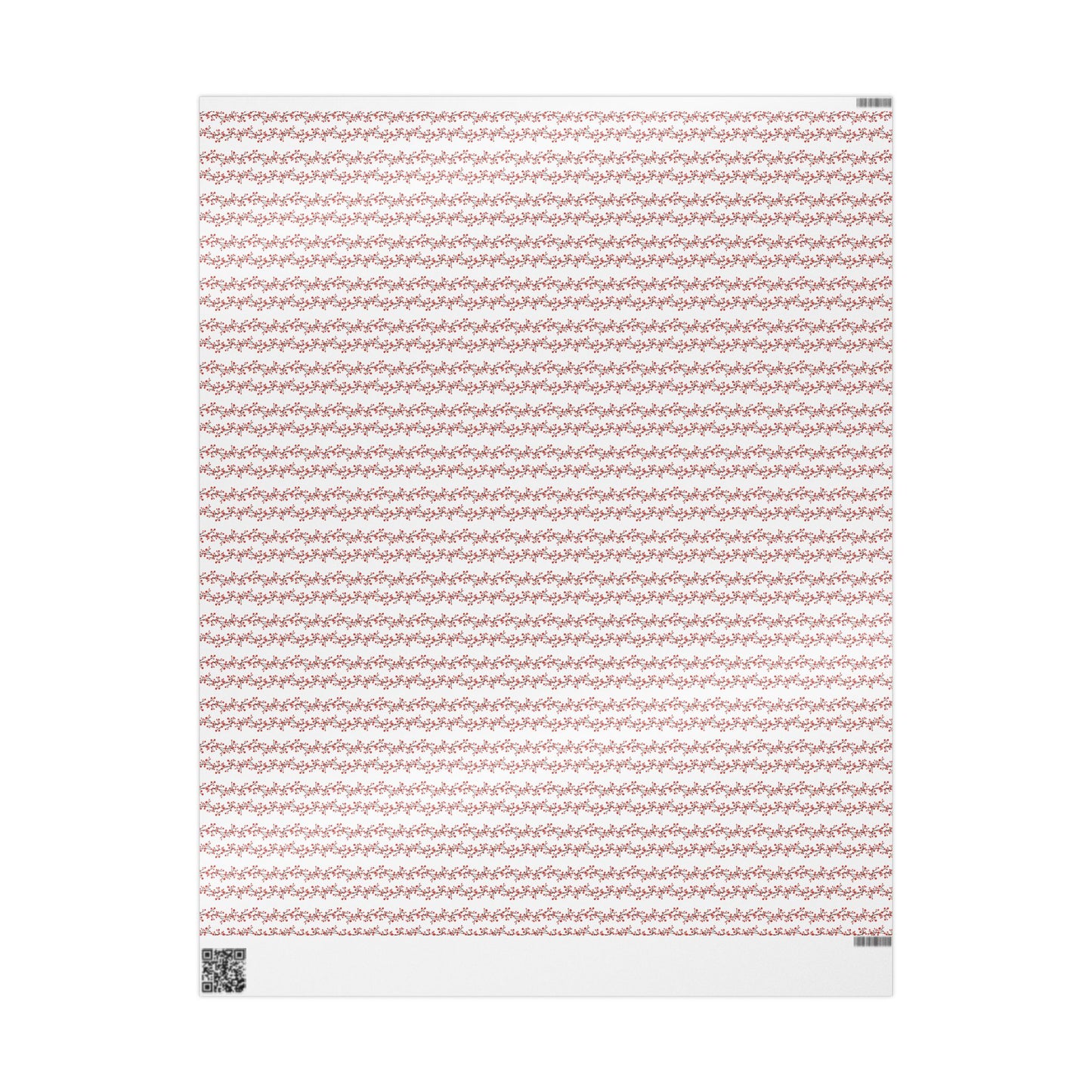 Wrapping Paper, Winterberry - White