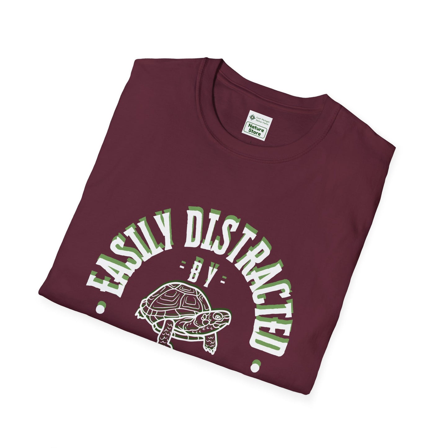 Unisex Softstyle T-Shirt, Distracted by Turtles