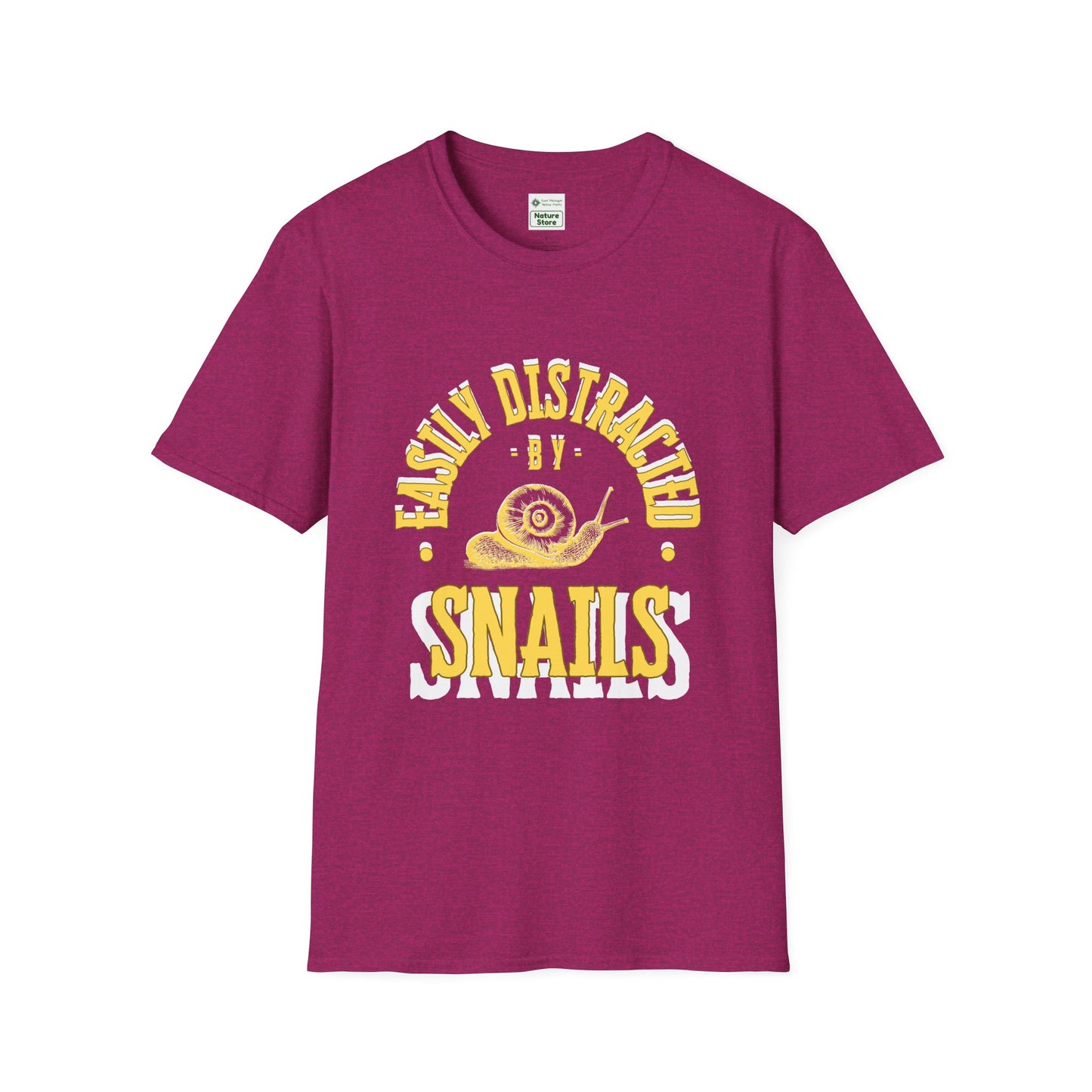 Unisex Softstyle T-Shirt, Distracted by Snails