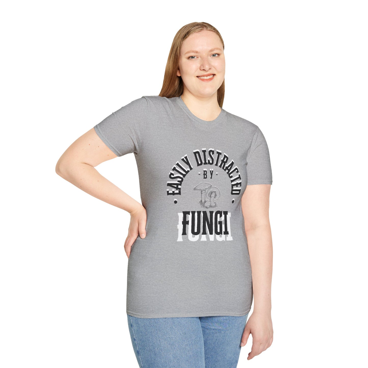 Unisex Softstyle T-Shirt, Distracted by Fungi