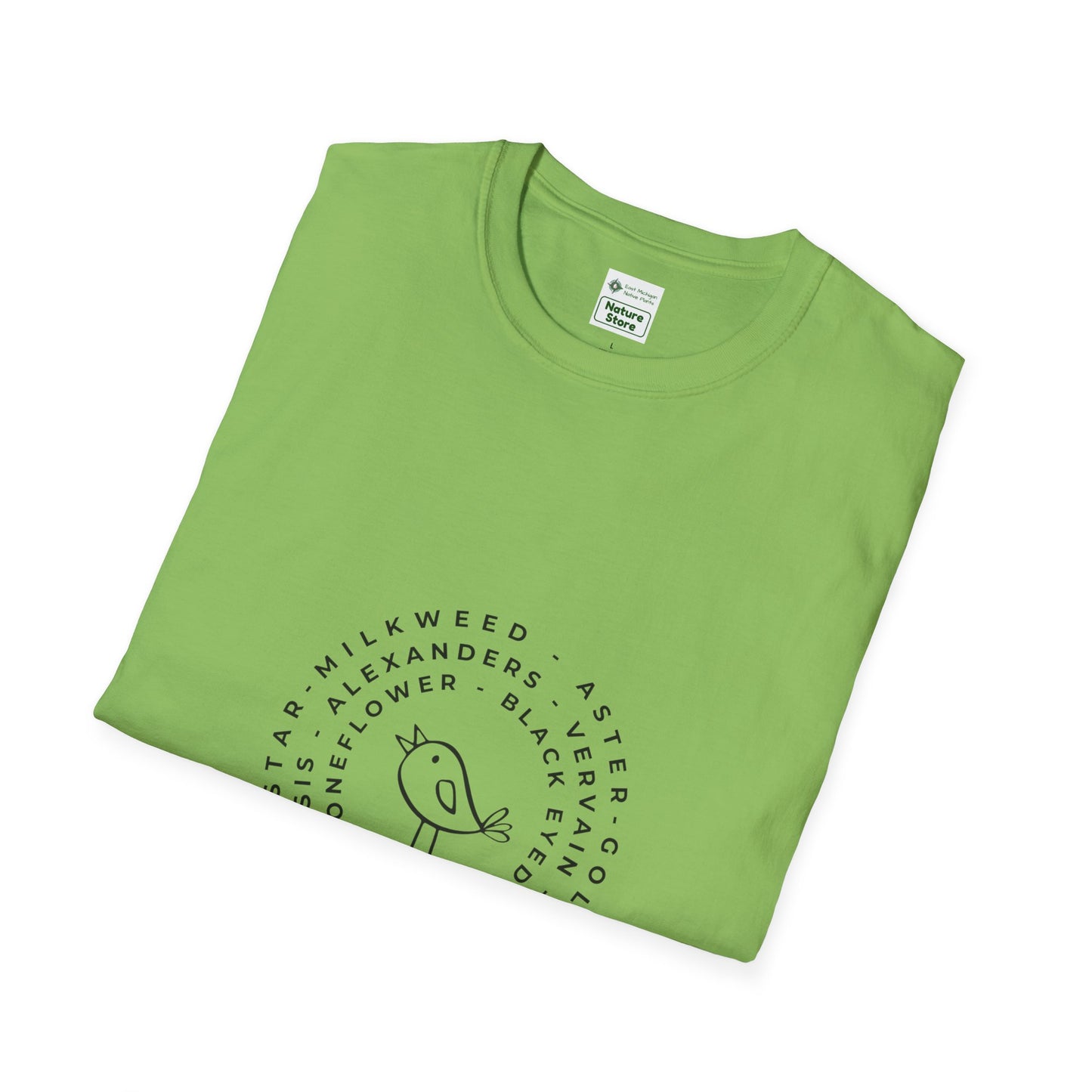 T-Shirt Unisex Softstyle, Native Plants & Birds