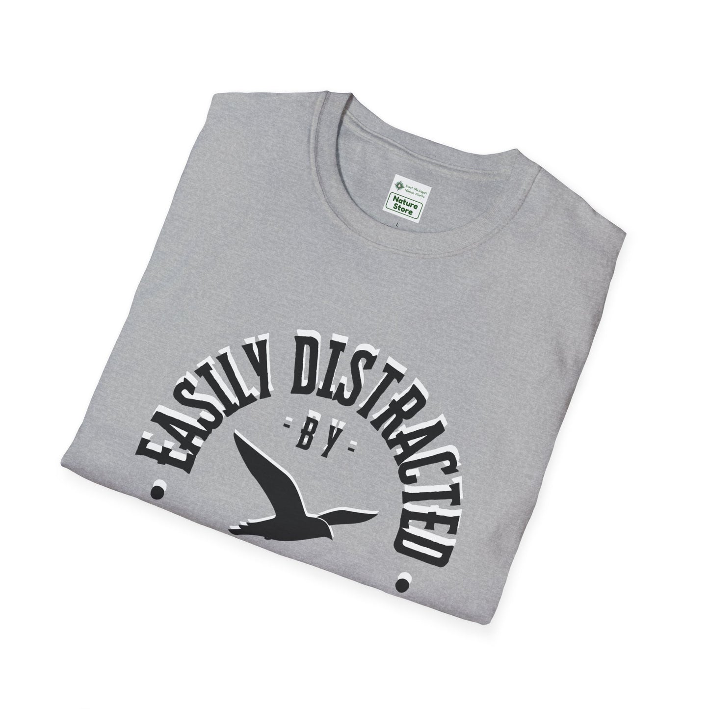 EastMichNatives T-Shirt, Distracted by Birds, Soaring