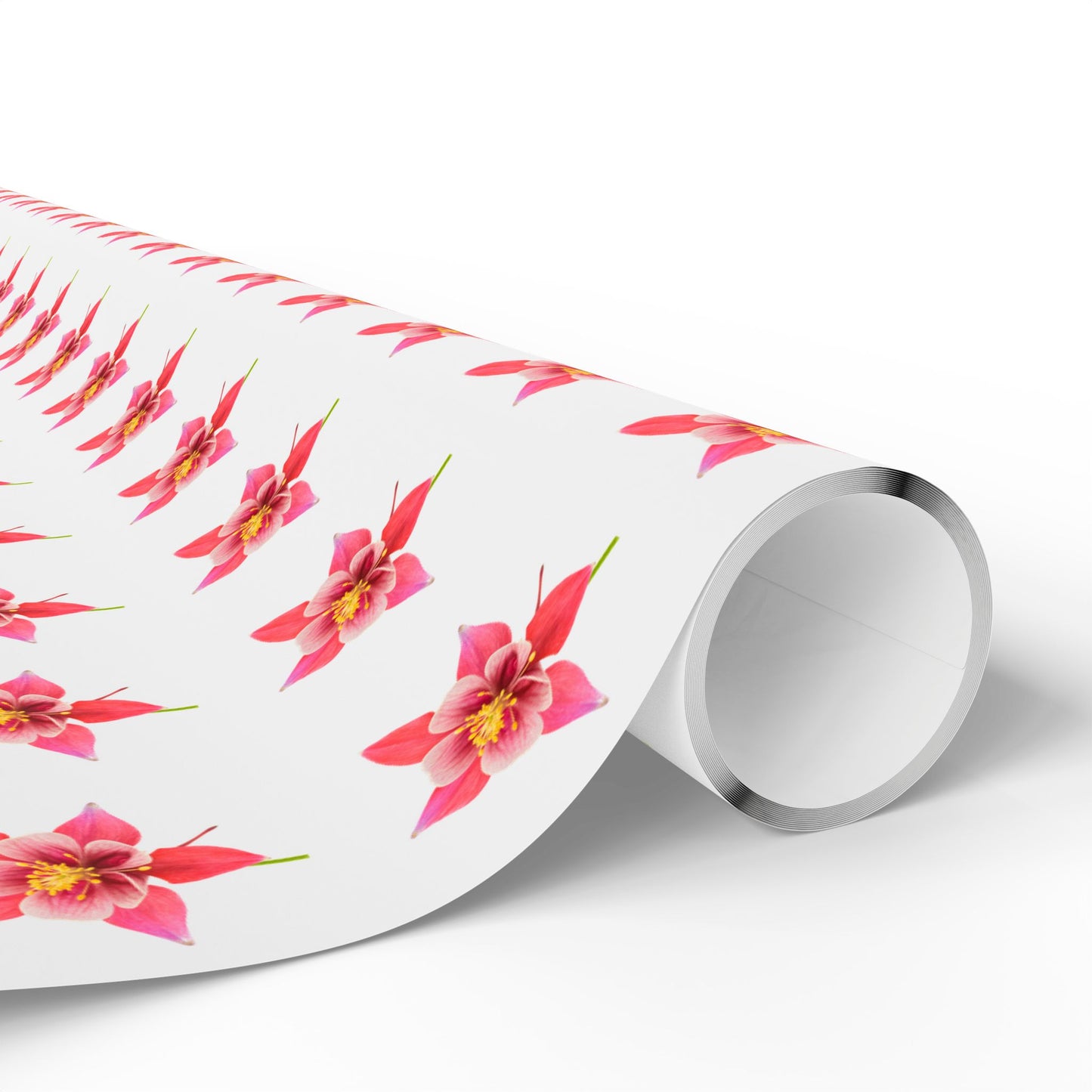 Wrapping Paper, Wild Columbine - White