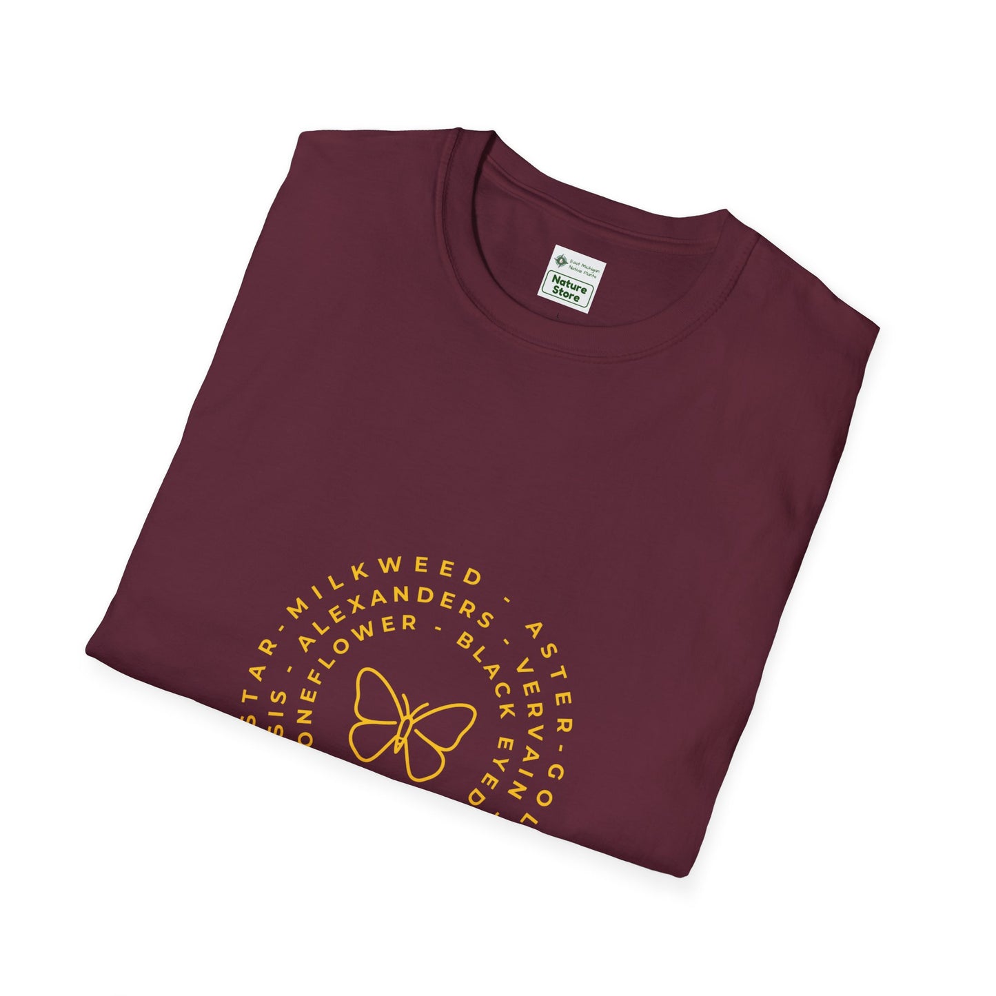 T-Shirt Unisex Softstyle, Native Plants & Butterflies