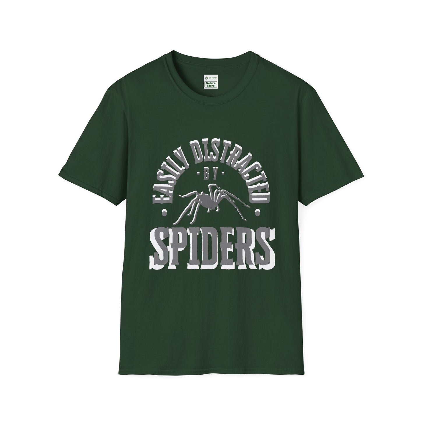 EastMichNatives T-Shirt, Distracted by Spiders