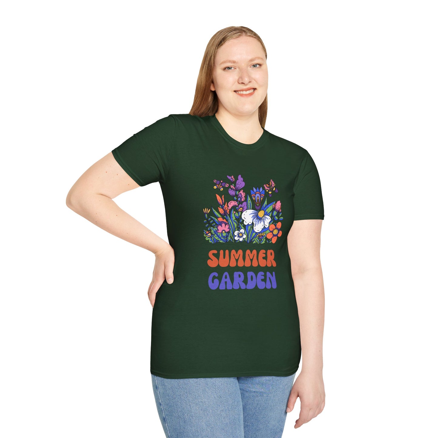 T-Shirt Unisex Softstyle, Summer Garden