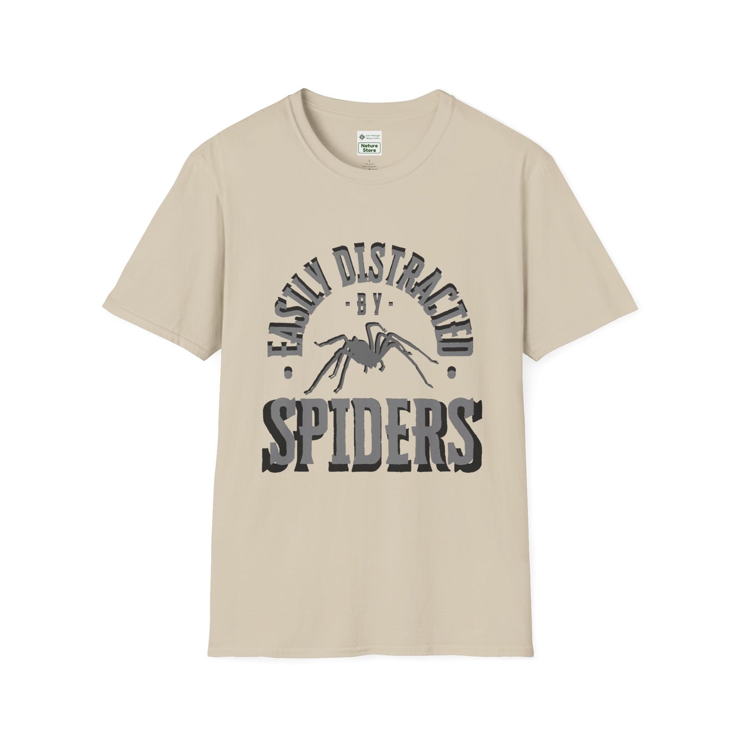 EastMichNatives T-Shirt, Distracted by Spiders