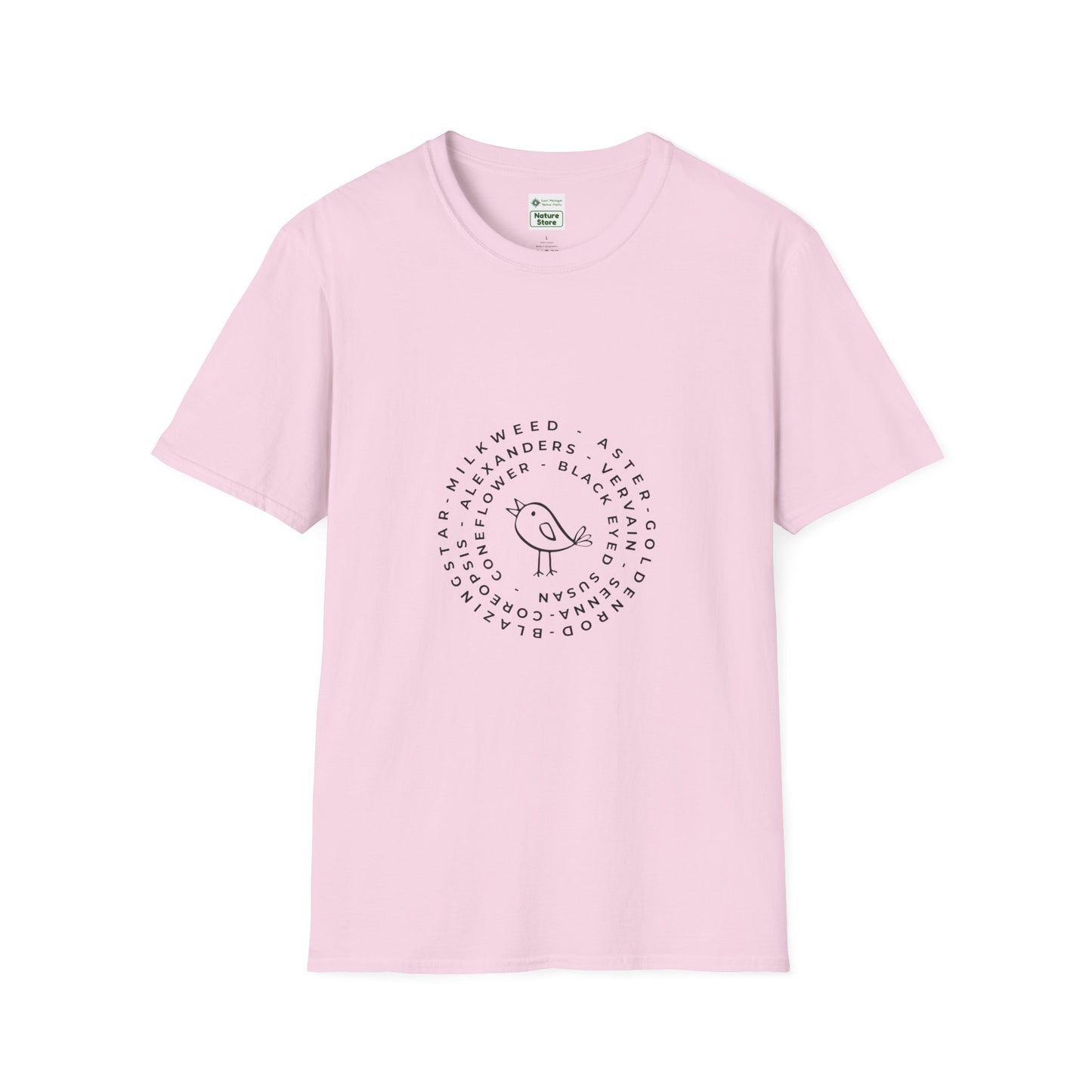 T-Shirt Unisex Softstyle, Native Plants & Birds
