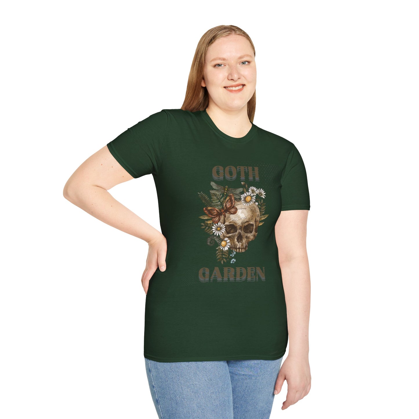 T-Shirt Unisex Softstyle, Goth Garden