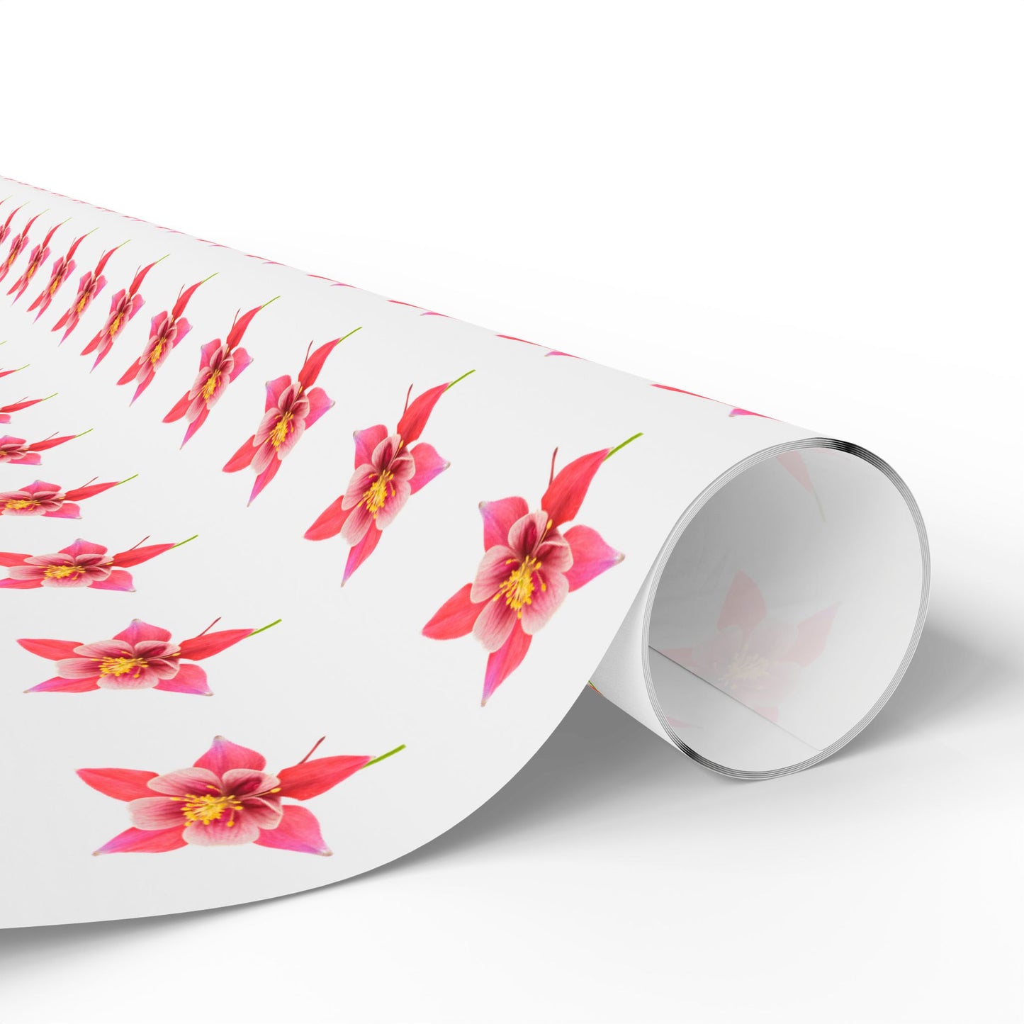 Wrapping Paper, Wild Columbine - White
