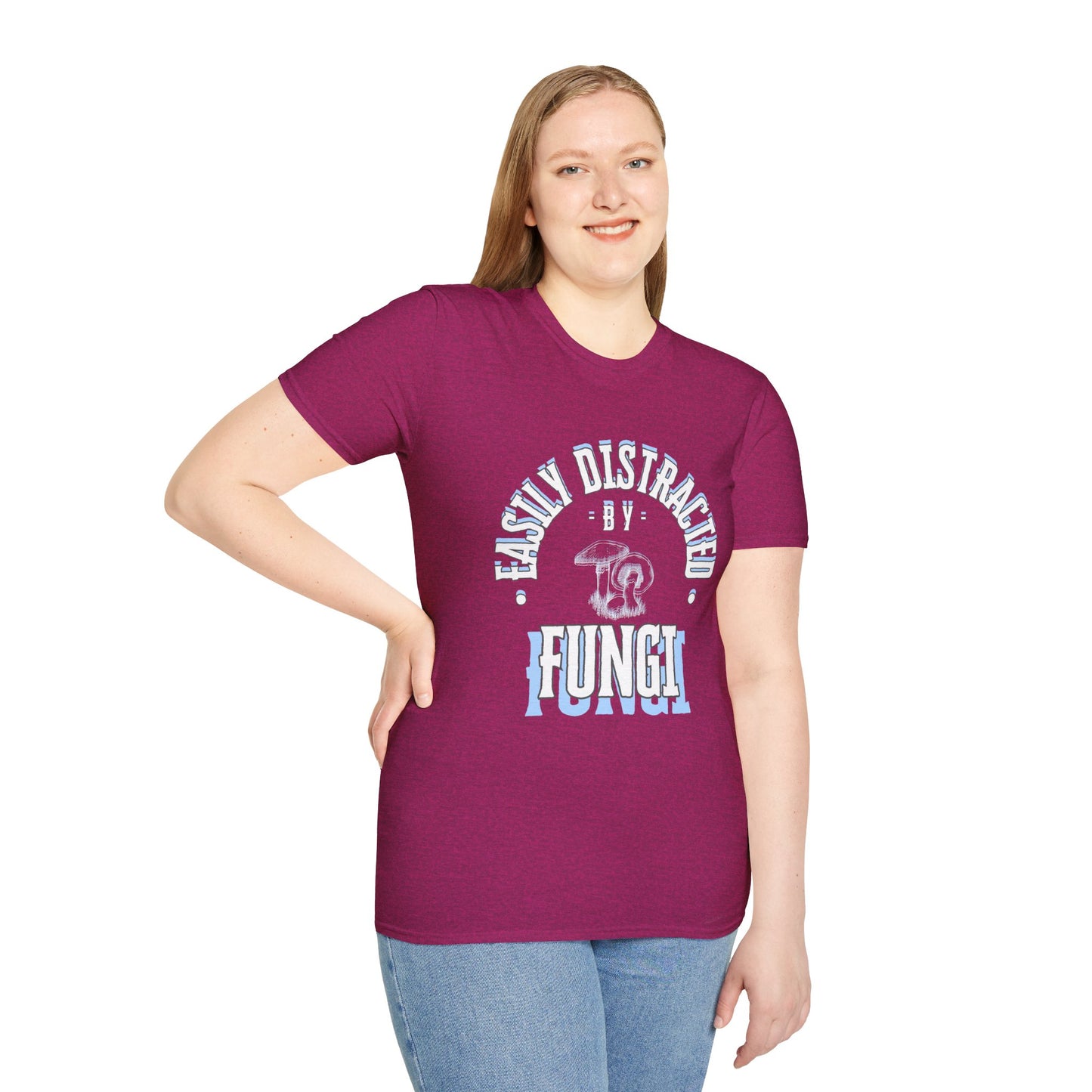 Unisex Softstyle T-Shirt, Distracted by Fungi