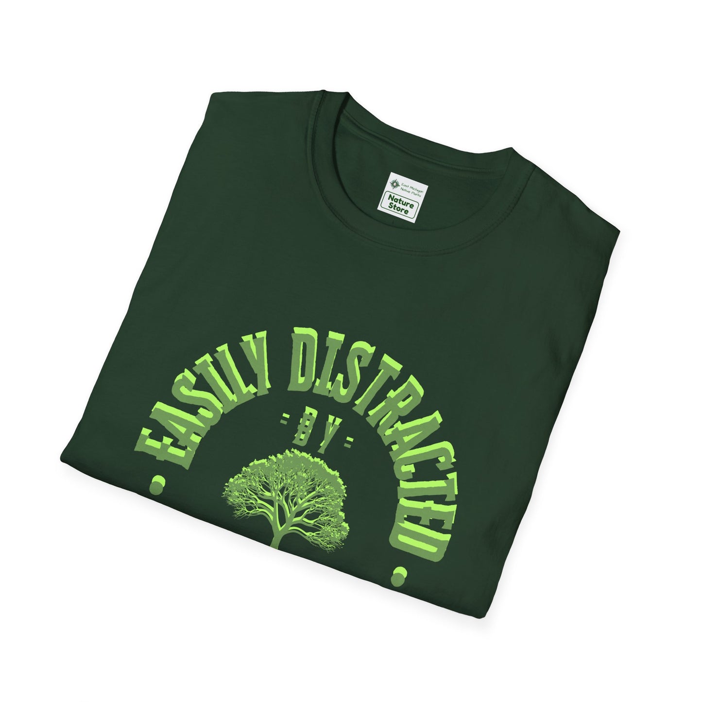T-Shirt Unisex Softstyle, Distracted by Trees