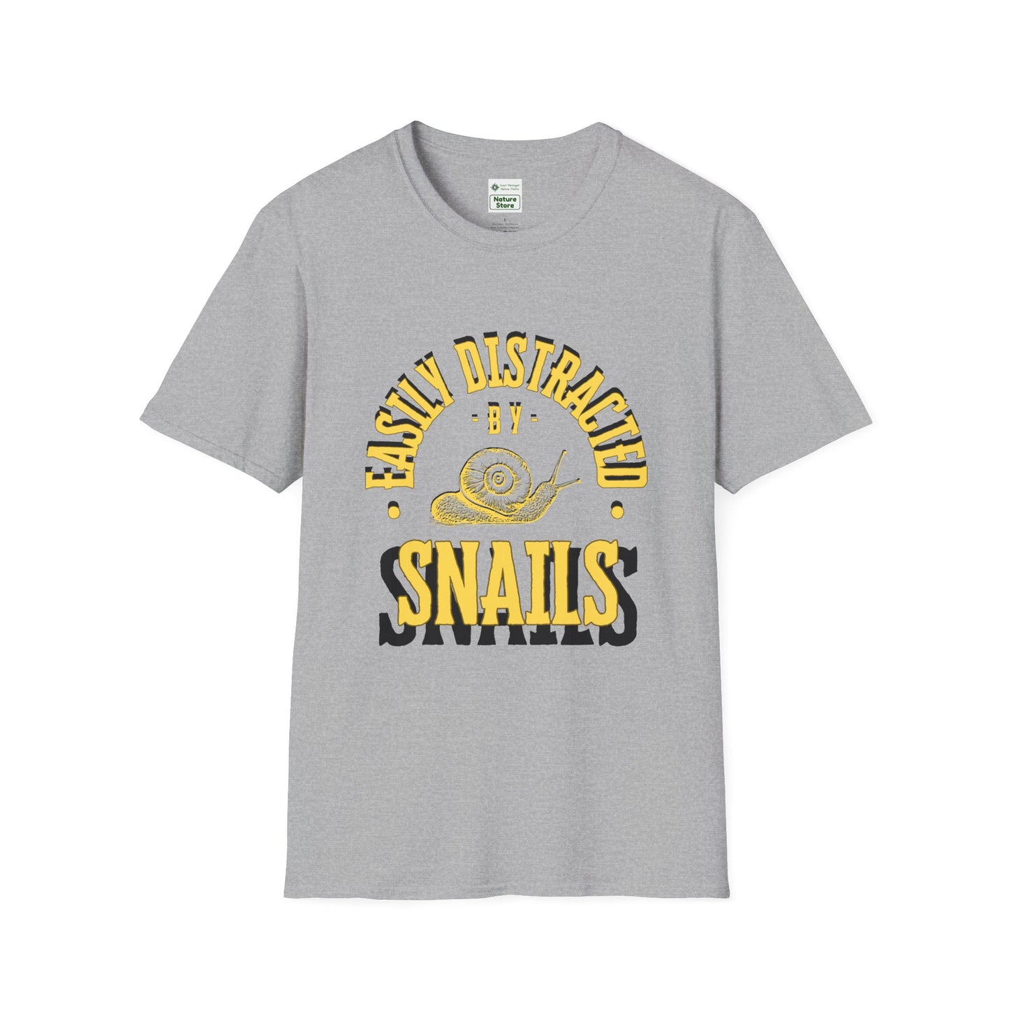 Unisex Softstyle T-Shirt, Distracted by Snails