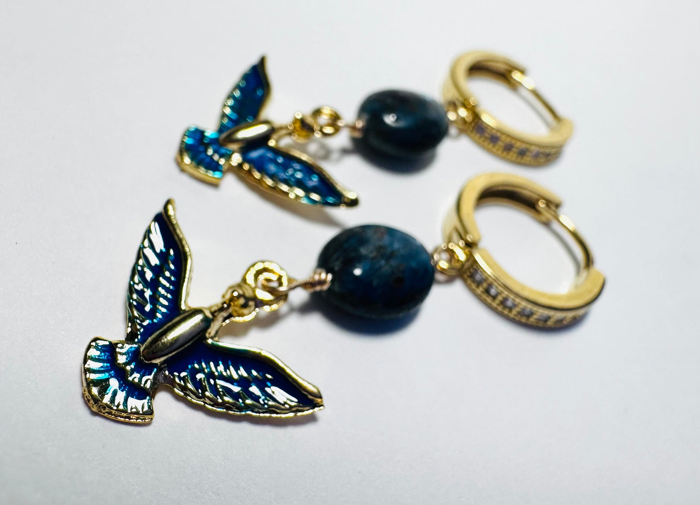 Blue Bird Earrings