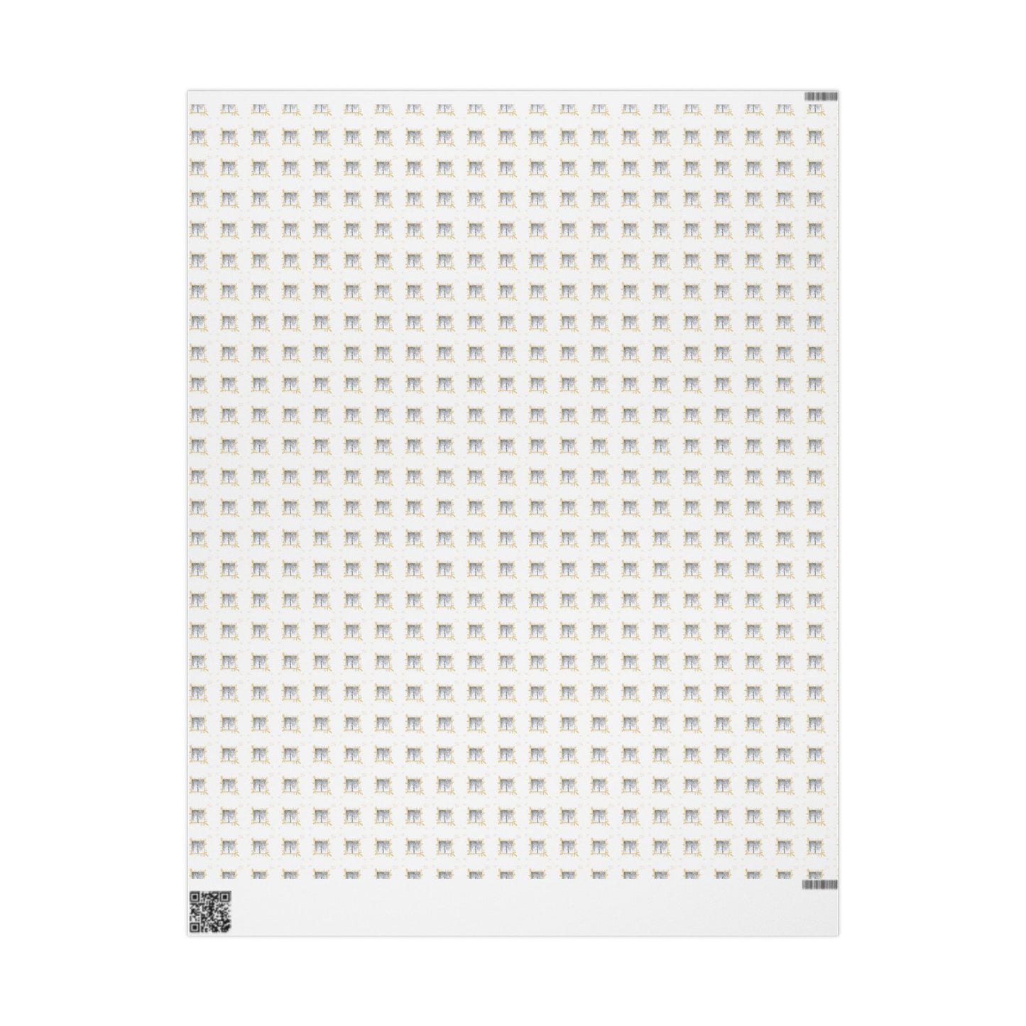 Wrapping Paper, Icy Birch - White