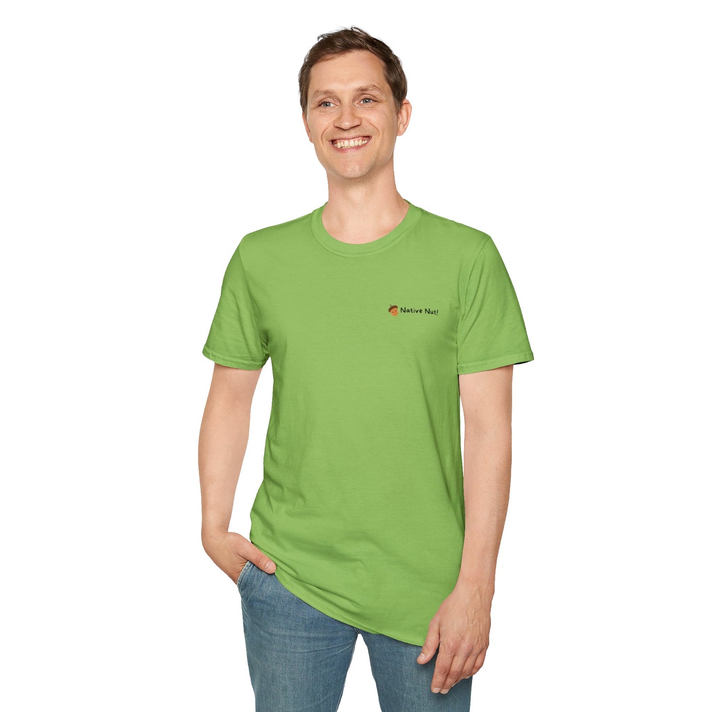Unisex Softstyle T-Shirt, Native Nut! (Back)