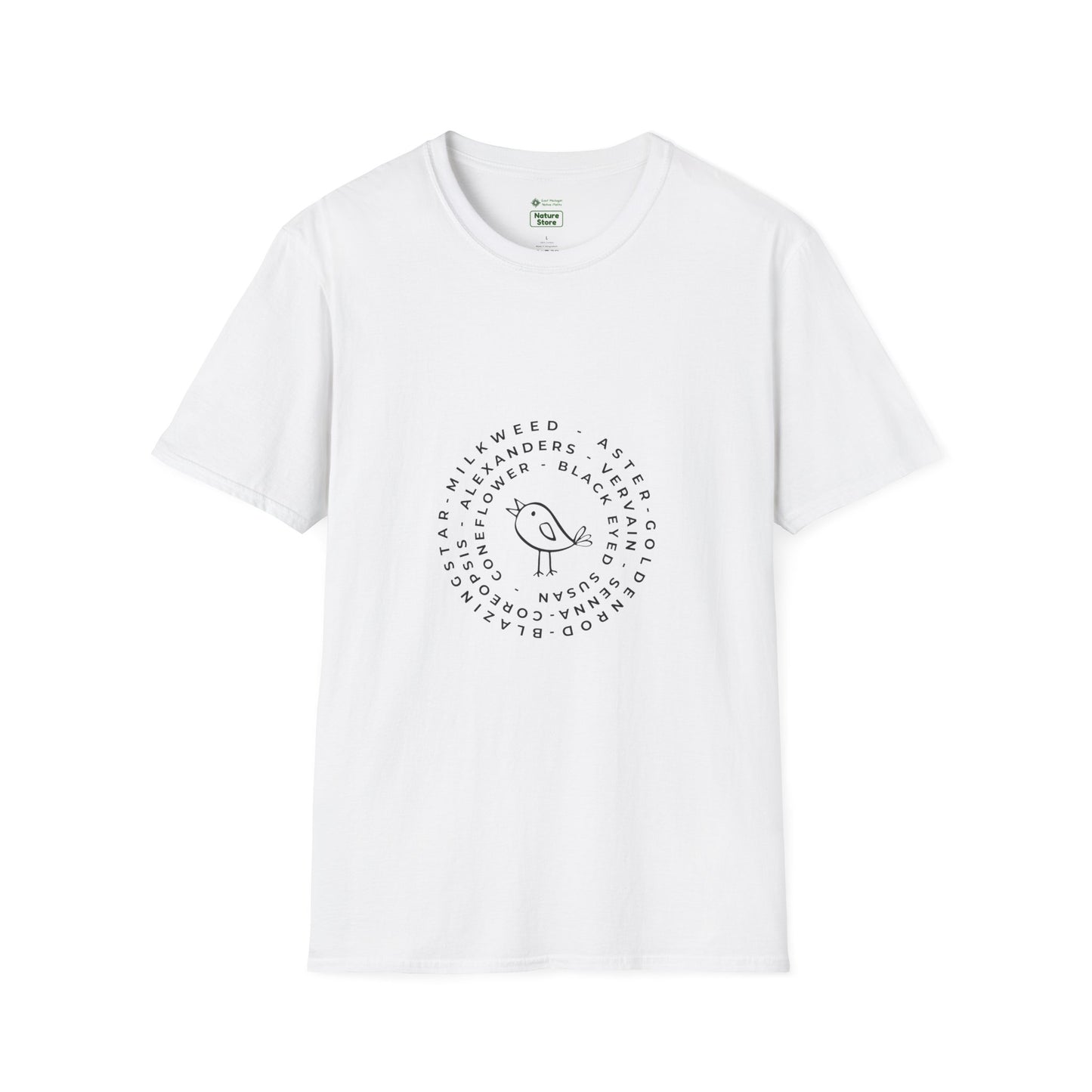 T-Shirt Unisex Softstyle, Native Plants & Birds