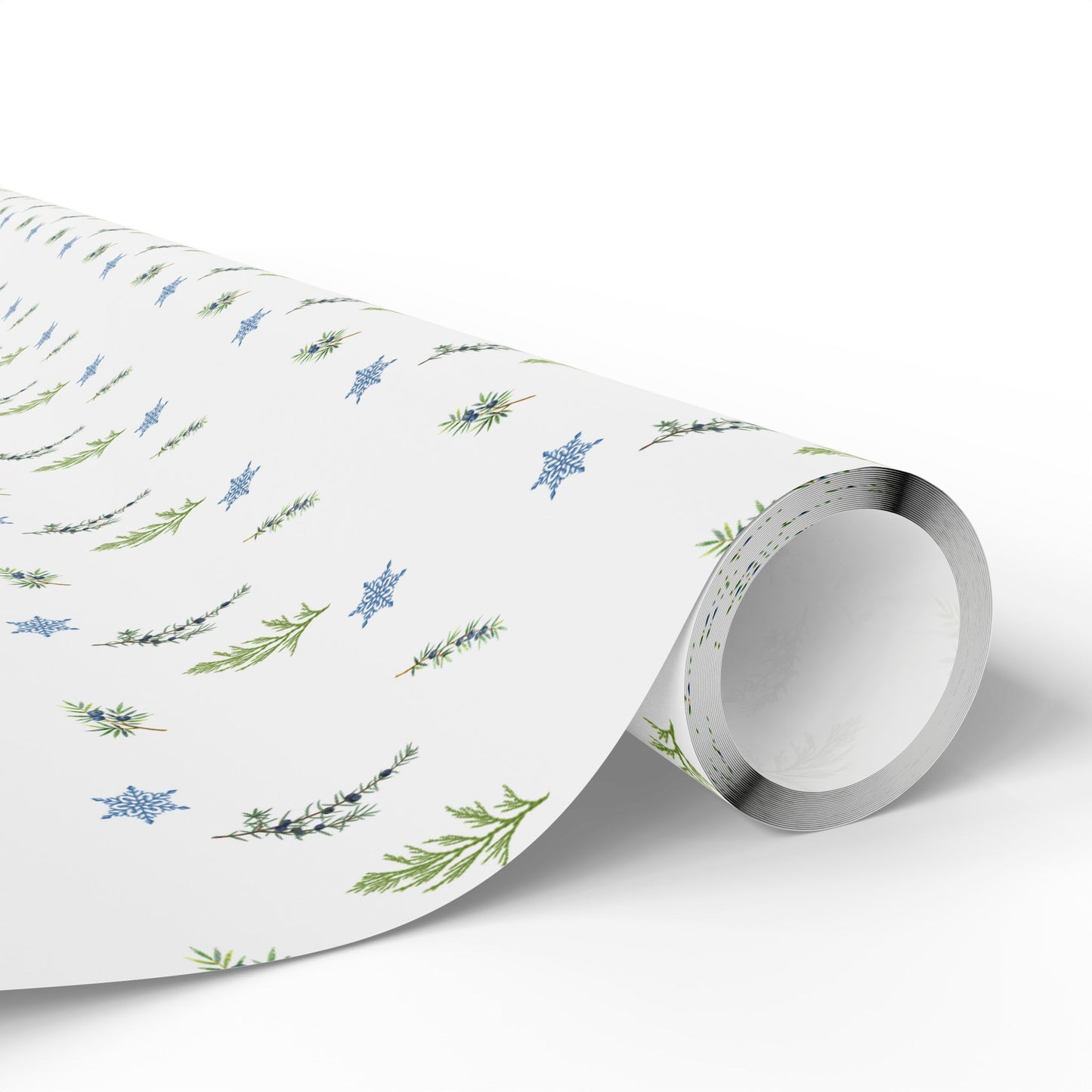 Wrapping Paper, Juniper Berry - White