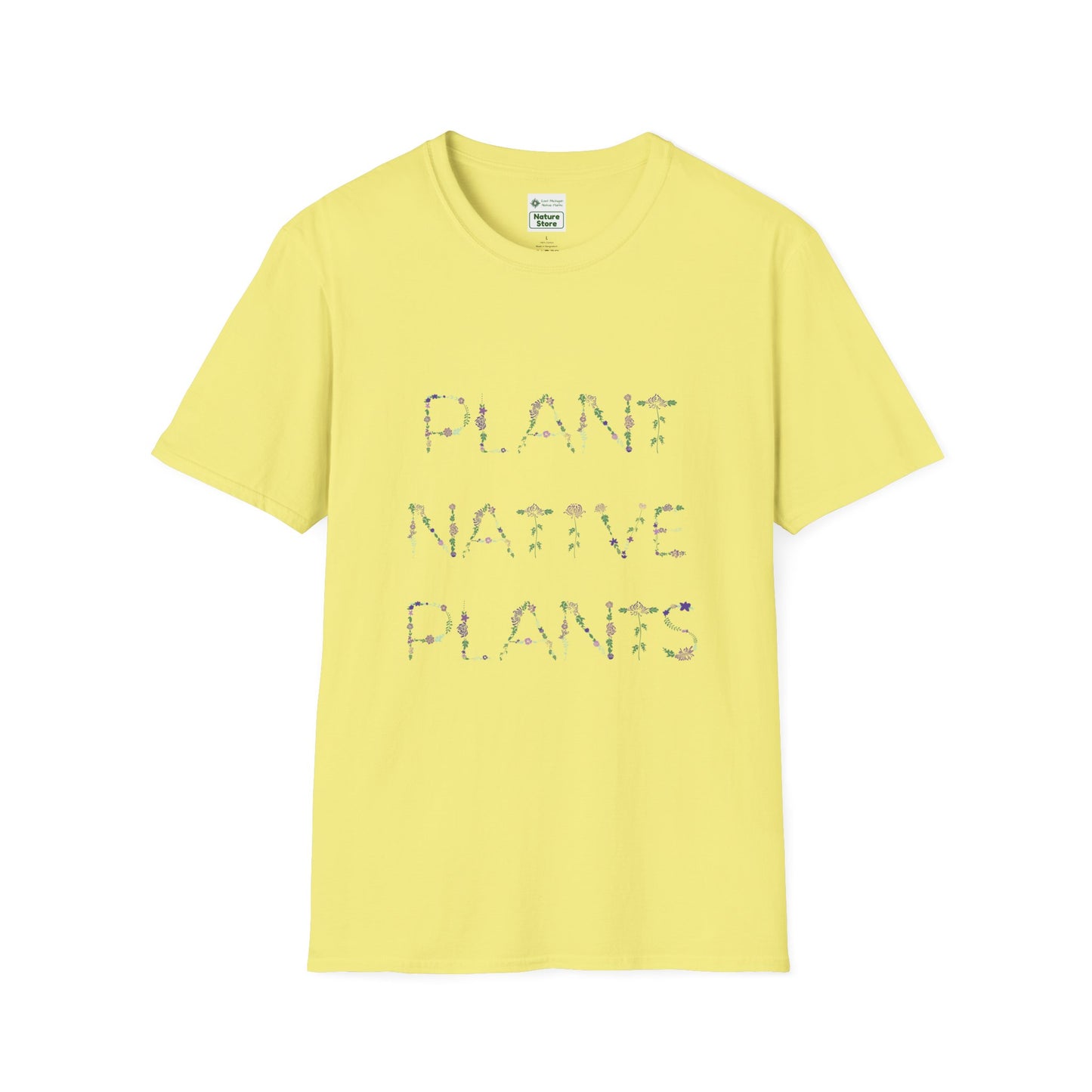 T-Shirt Unisex Softstyle, Plant Native Plants, Floral Flowers
