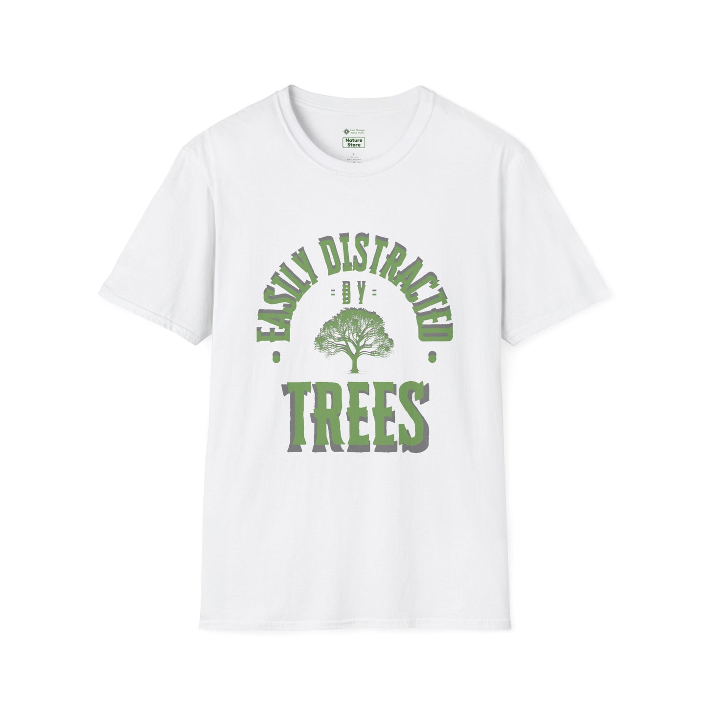 T-Shirt Unisex Softstyle, Distracted by Trees
