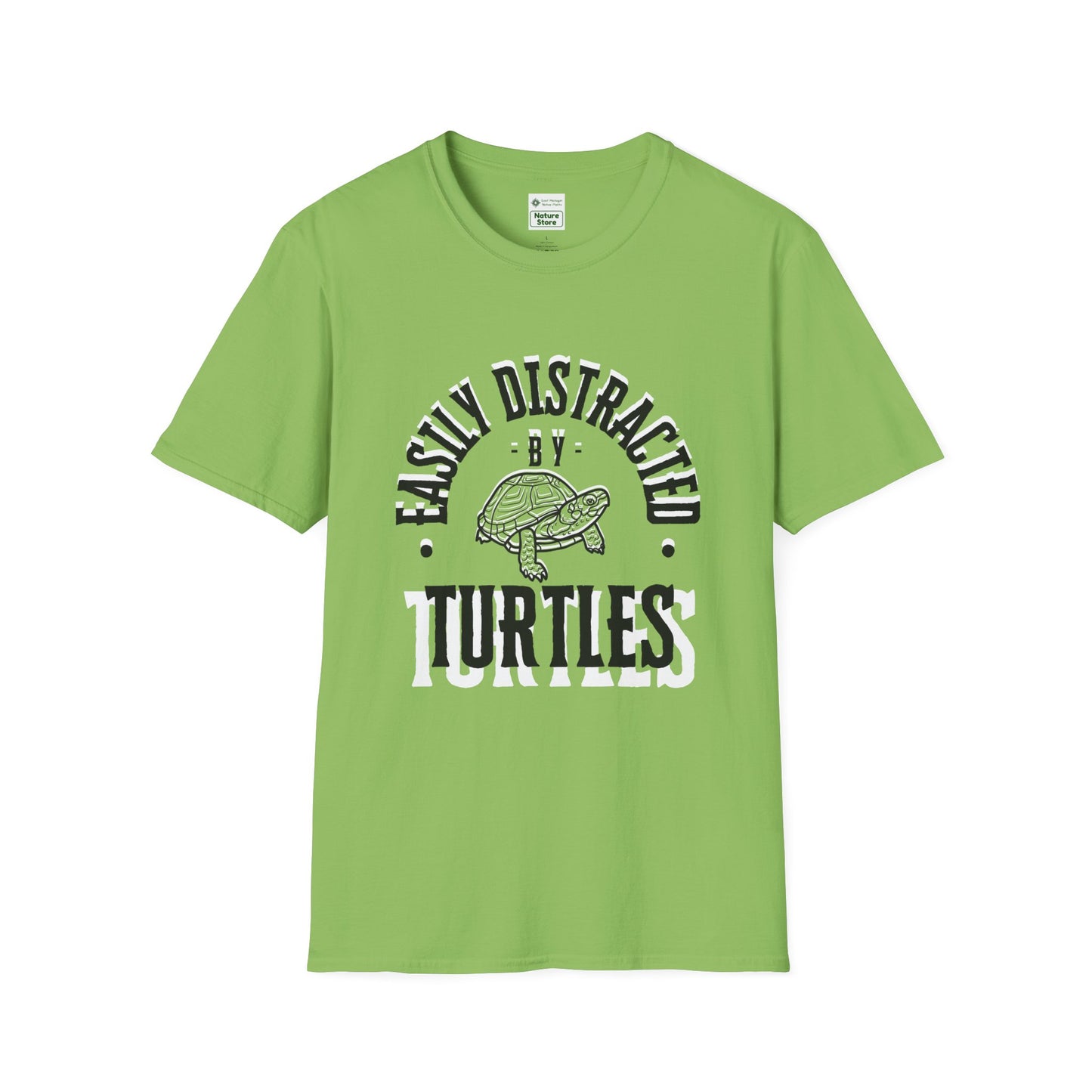 Unisex Softstyle T-Shirt, Distracted by Turtles