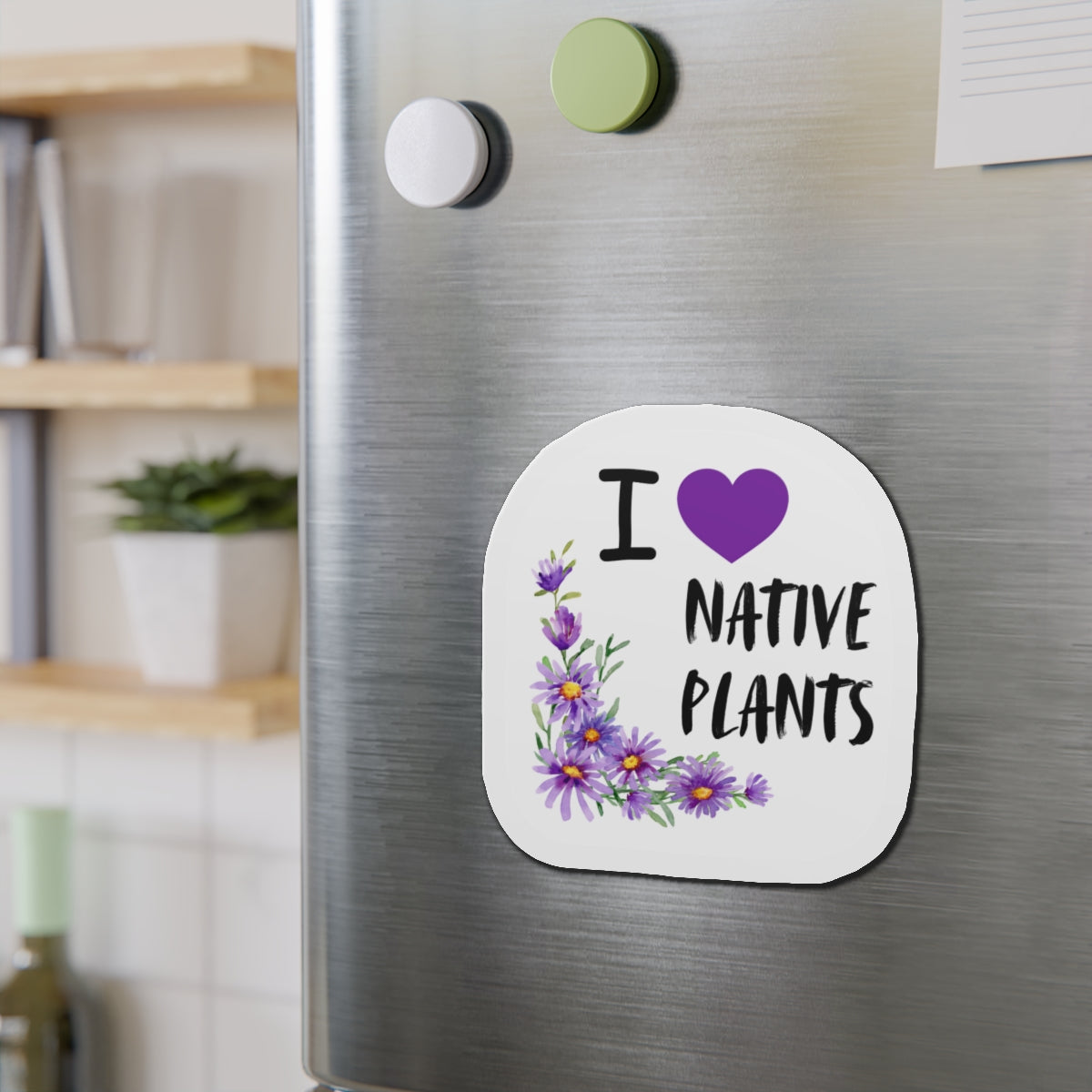 Magnet, I Love Native Plants, Asters