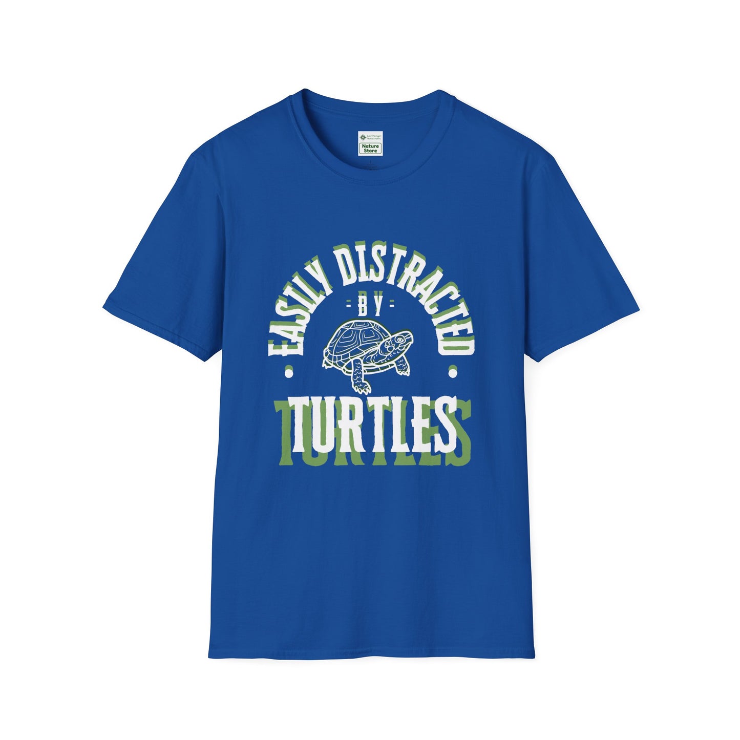 Unisex Softstyle T-Shirt, Distracted by Turtles