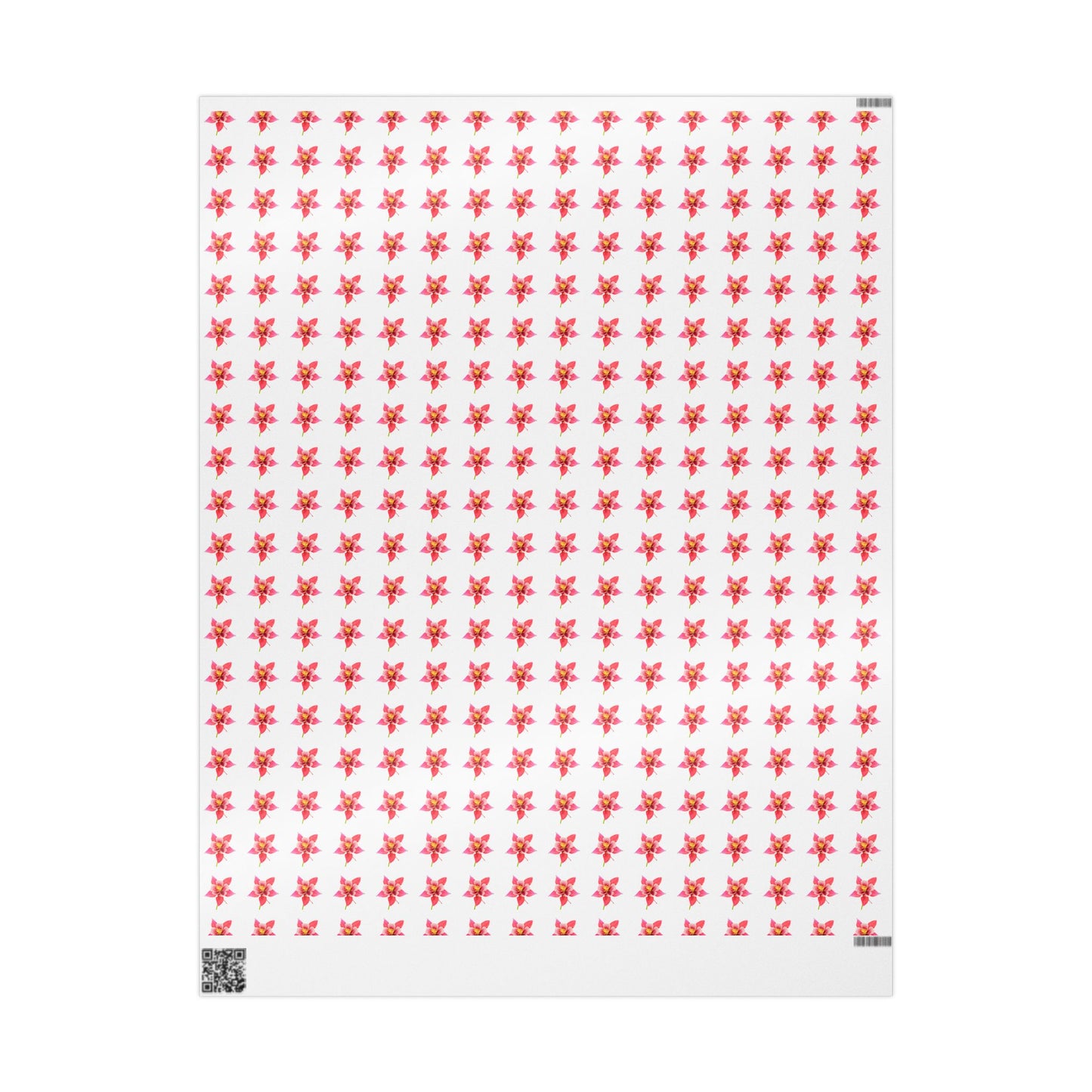 Wrapping Paper, Wild Columbine - White
