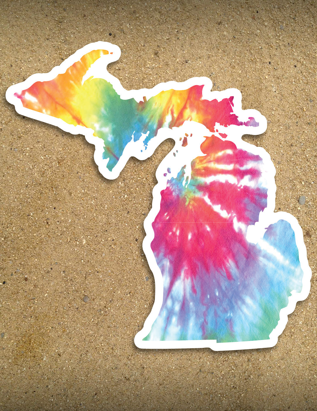Tie-Dye - 6" Michigan Sticker