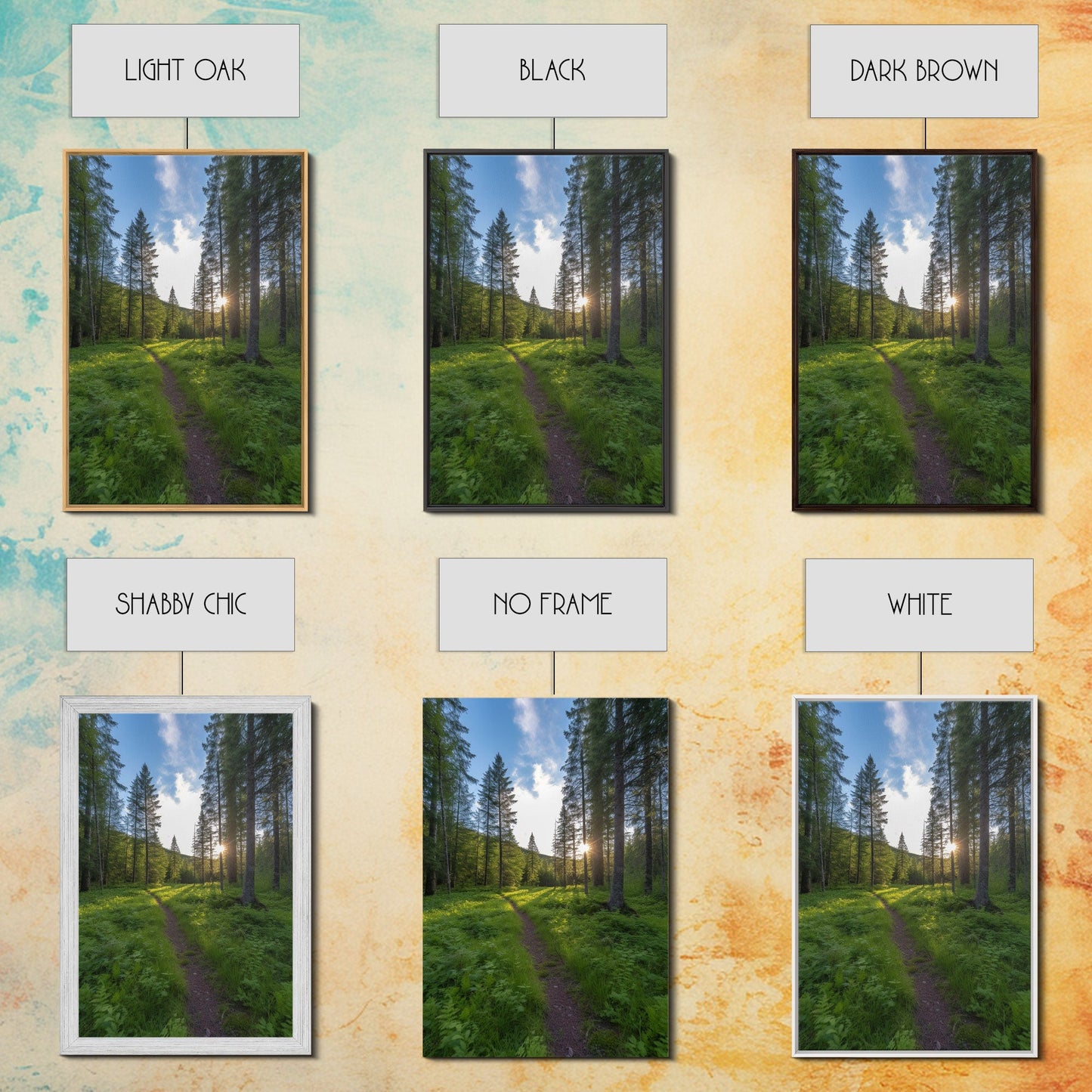 Trees Wall Art, Woods Path Wall Decor, Nature Art Print, Photography Print, Wall Decor, Canvas Print, Wall Art, Framed Canvas