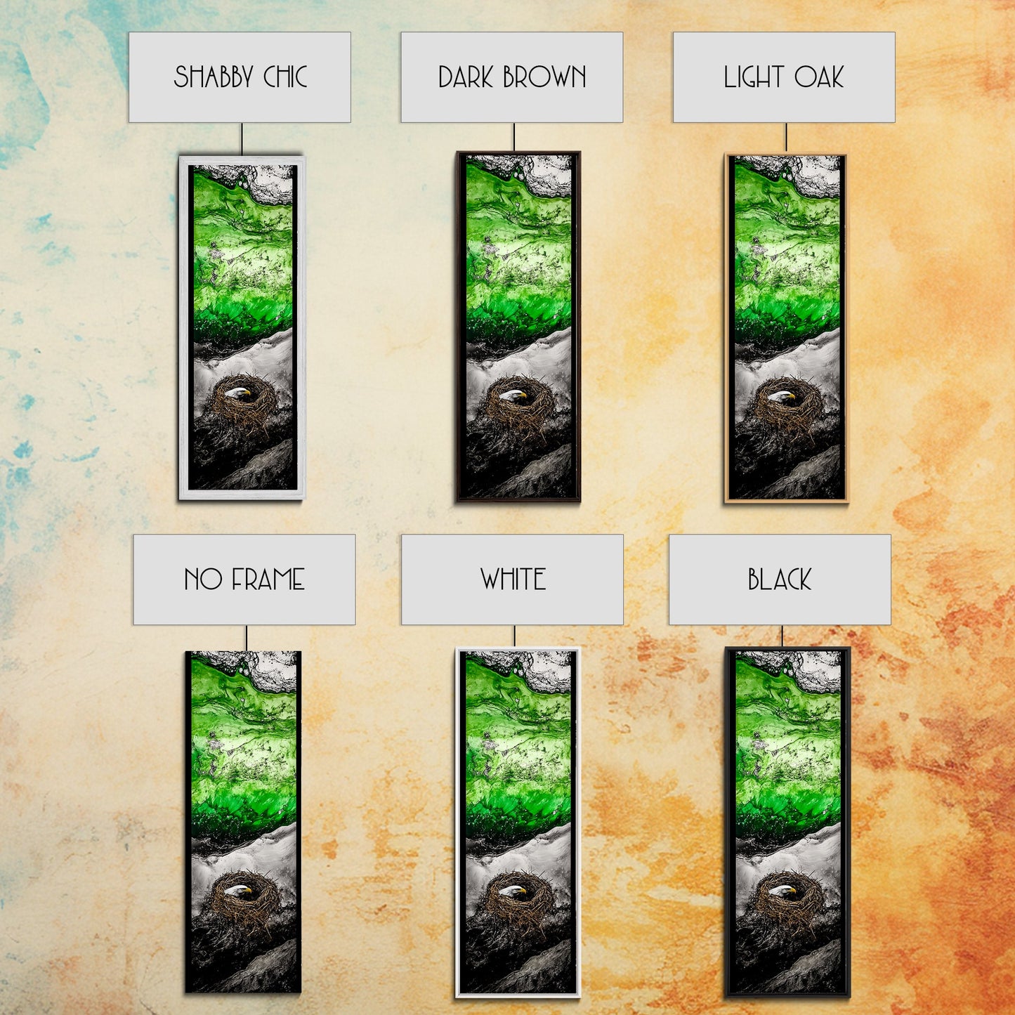 Eagle Nest, Wildlife Art, Majestic Bird, Framed Canvas Print, Nature Inspired, Rustic Cabin Art, Animal Lover Gift, Mountain Wall Art