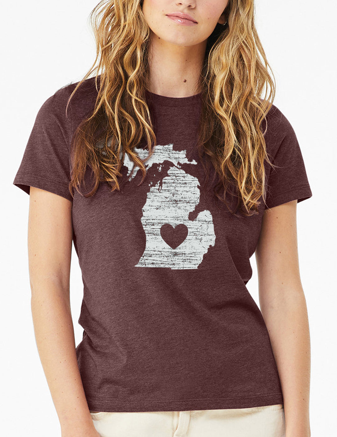 Heart - Women's - Heather Maroon