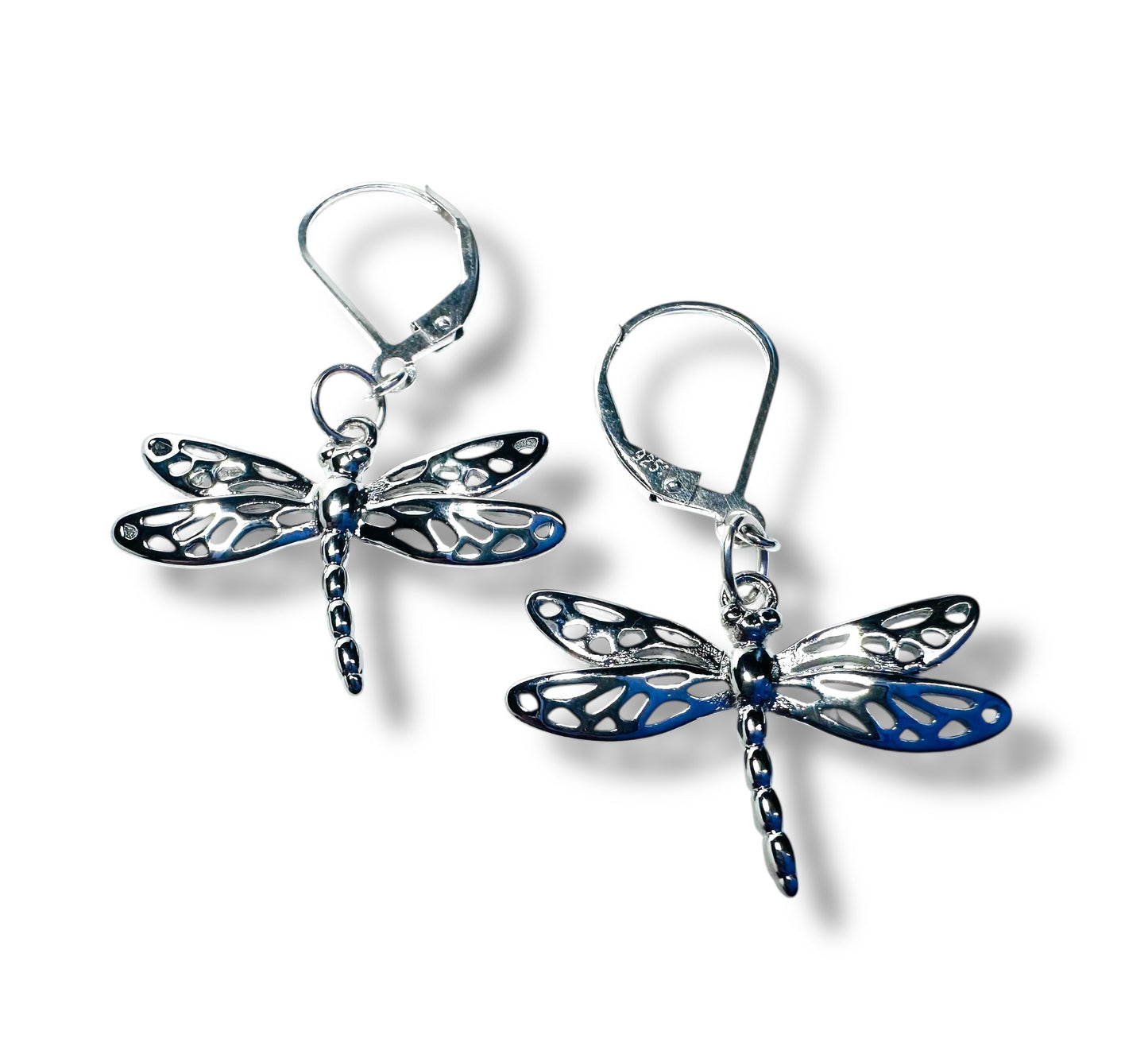 Dragonfly Silver Earrings/Bug Earrings/Nature Earrings