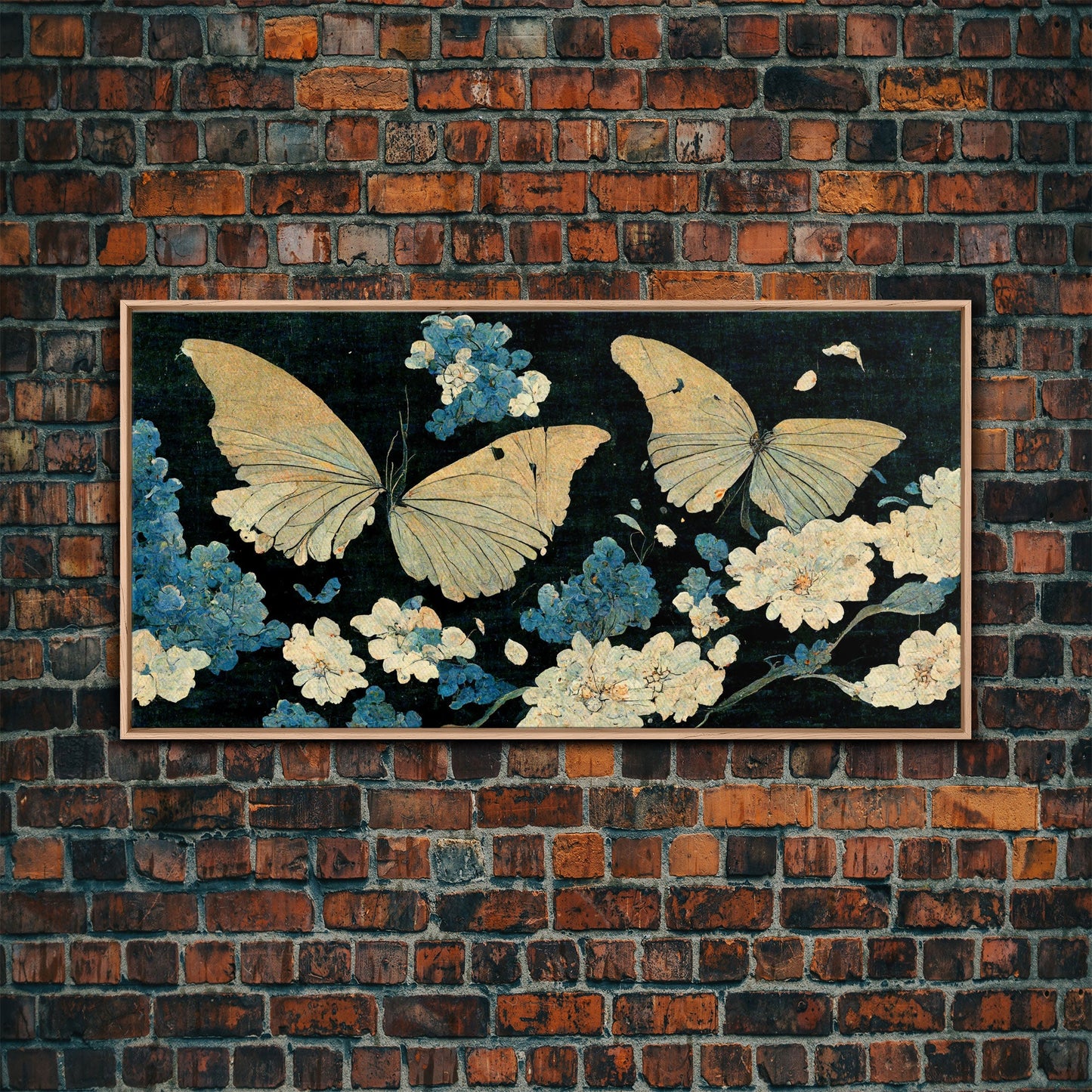 Butterfly canvas part, beautiful butterfly wall art, wall art for girls, living room art, guest room art