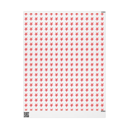 Wrapping Paper, Wild Columbine - White