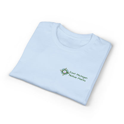 EastMichNatives DryBlend T-Shirt — EMNP Logo Tee for Native Gardeners & Plant Enthusiasts