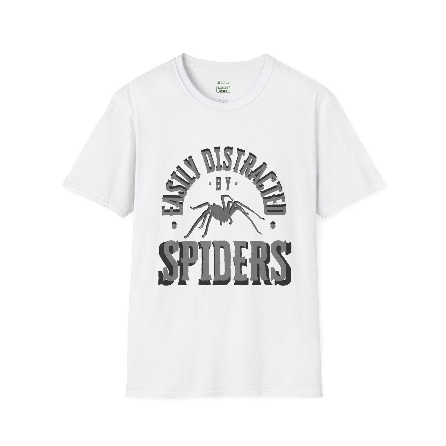 EastMichNatives T-Shirt, Distracted by Spiders